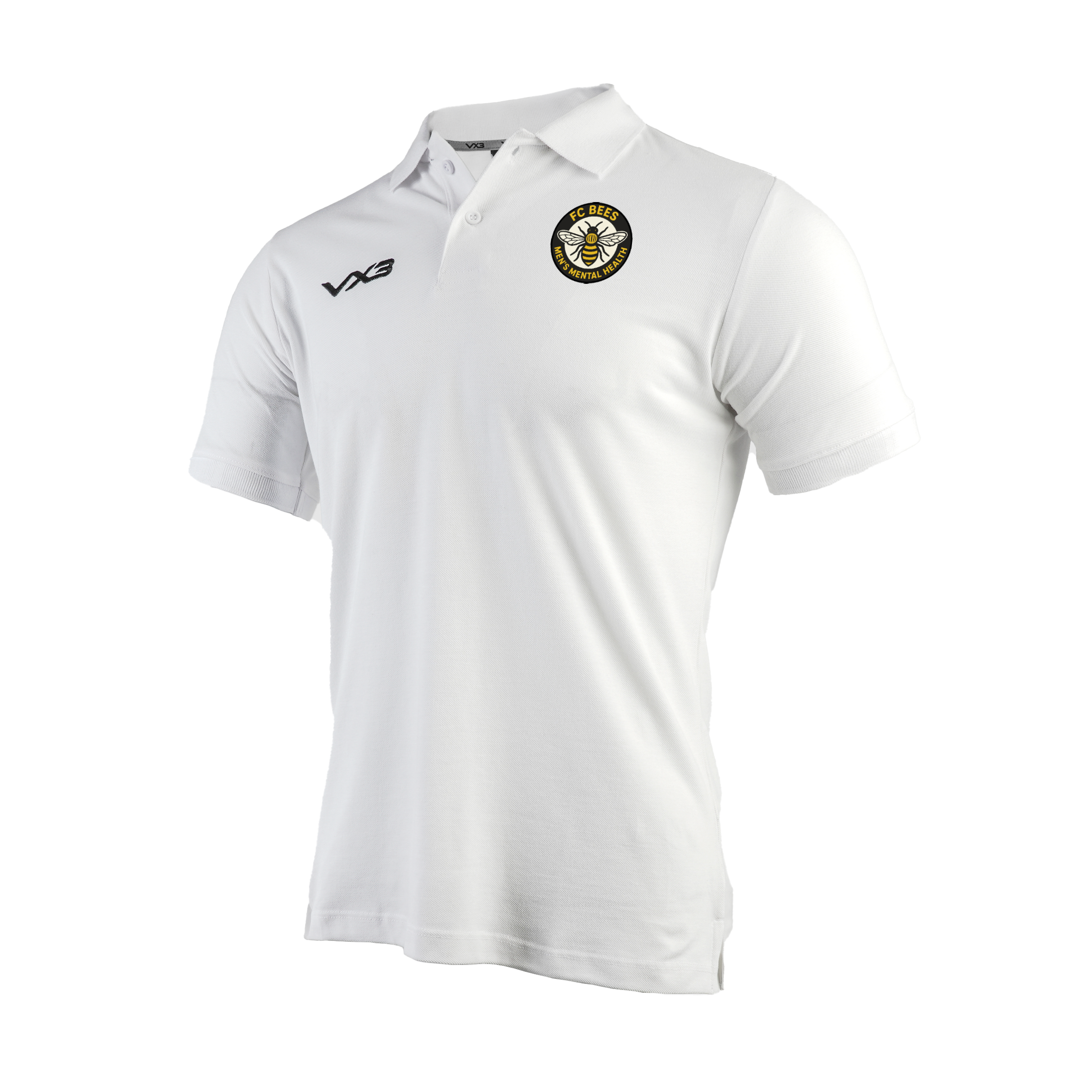 Fc Bees Men's Mental Health White Primus Polo Shirt