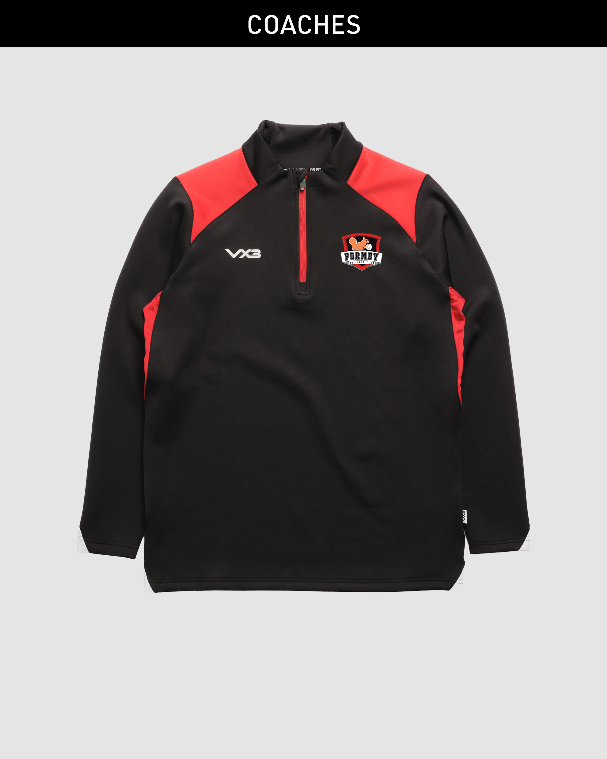 Formby Netball Club Coaches Vertex Quarter Zip