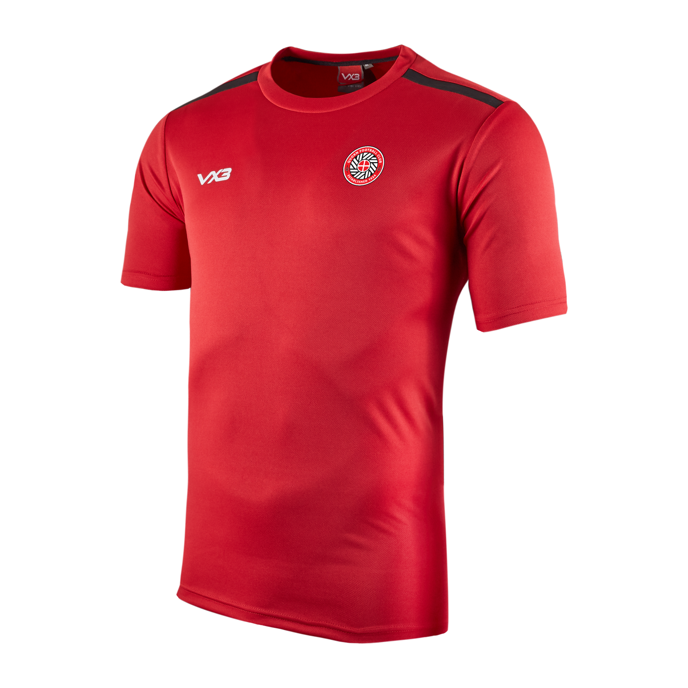 Quorn FC Fortis Youth Tee Red/Black