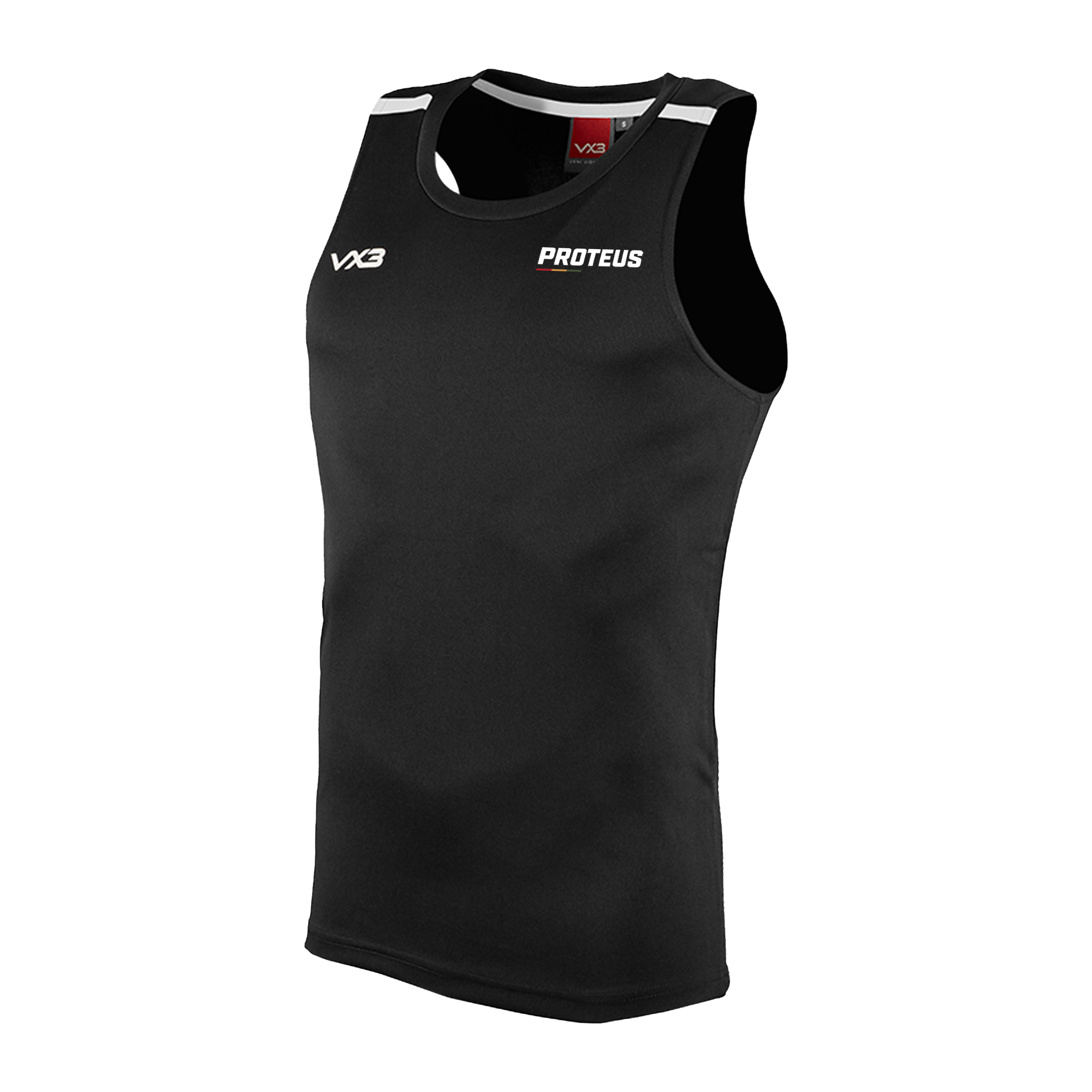 Proteus Athletic Club Fortis Vest Black/White