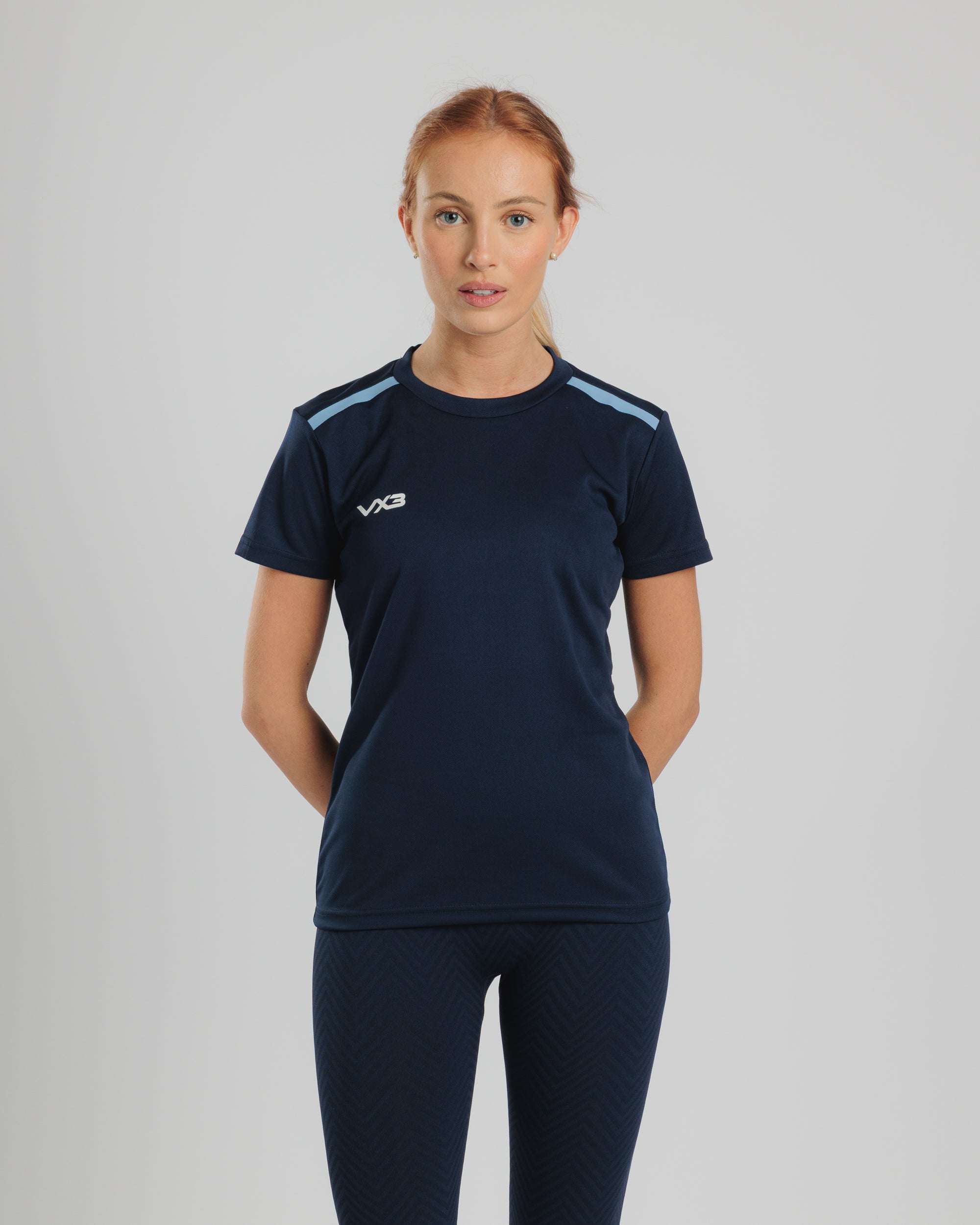 Fortis Ladies Tee Navy/Sky