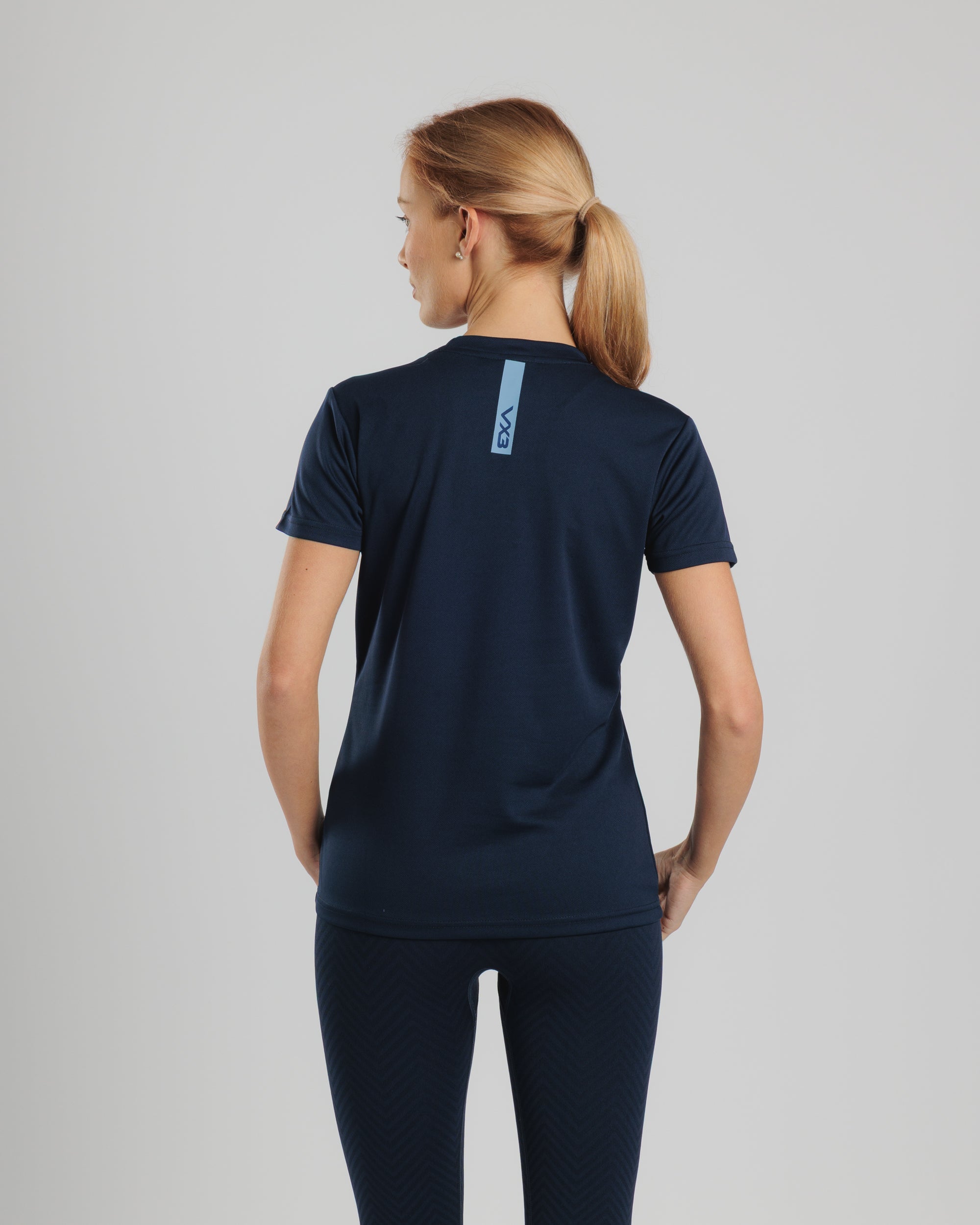 Fortis Ladies Tee Navy/Sky