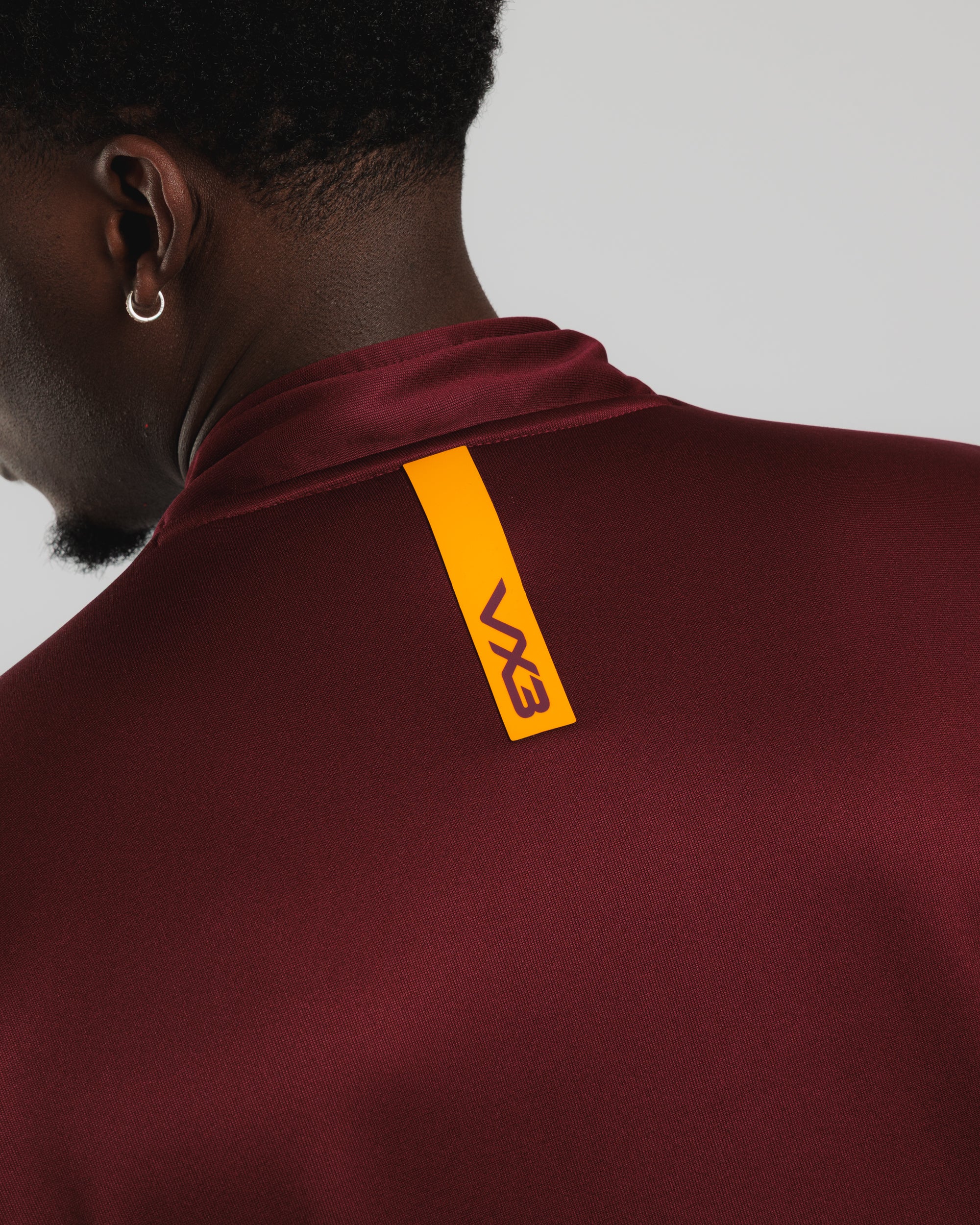 Fortis Quarter Zip Sweat Maroon/Amber