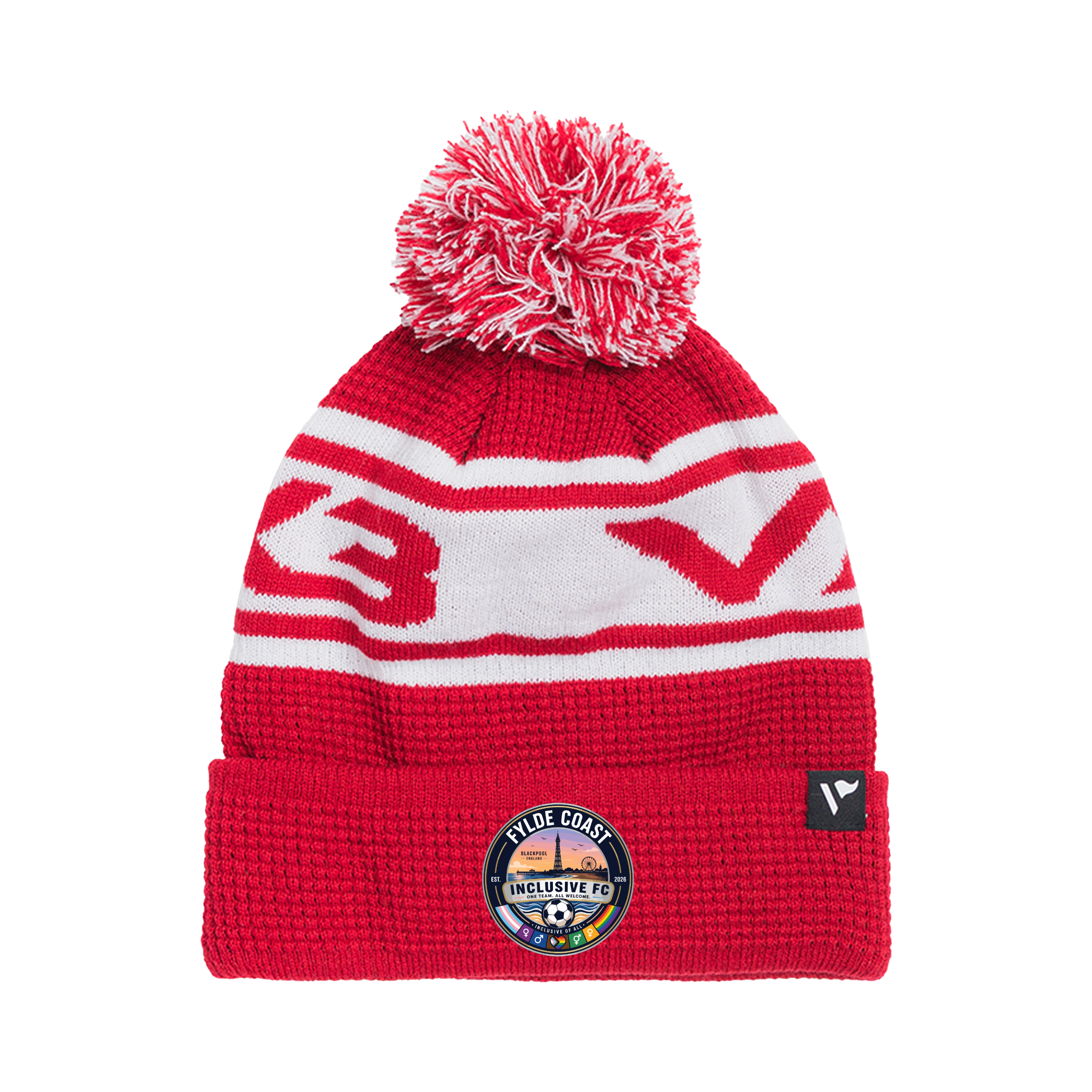 Fylde Coast Inclusive FC Waffle Knit Bobble Hat -