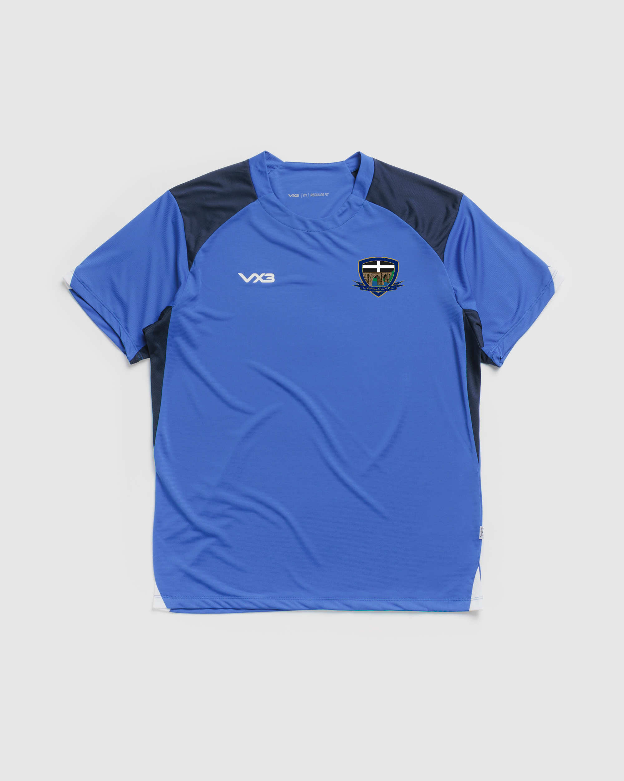 Gunnislake AFC Vertex Tee -Royal/Navy/White
