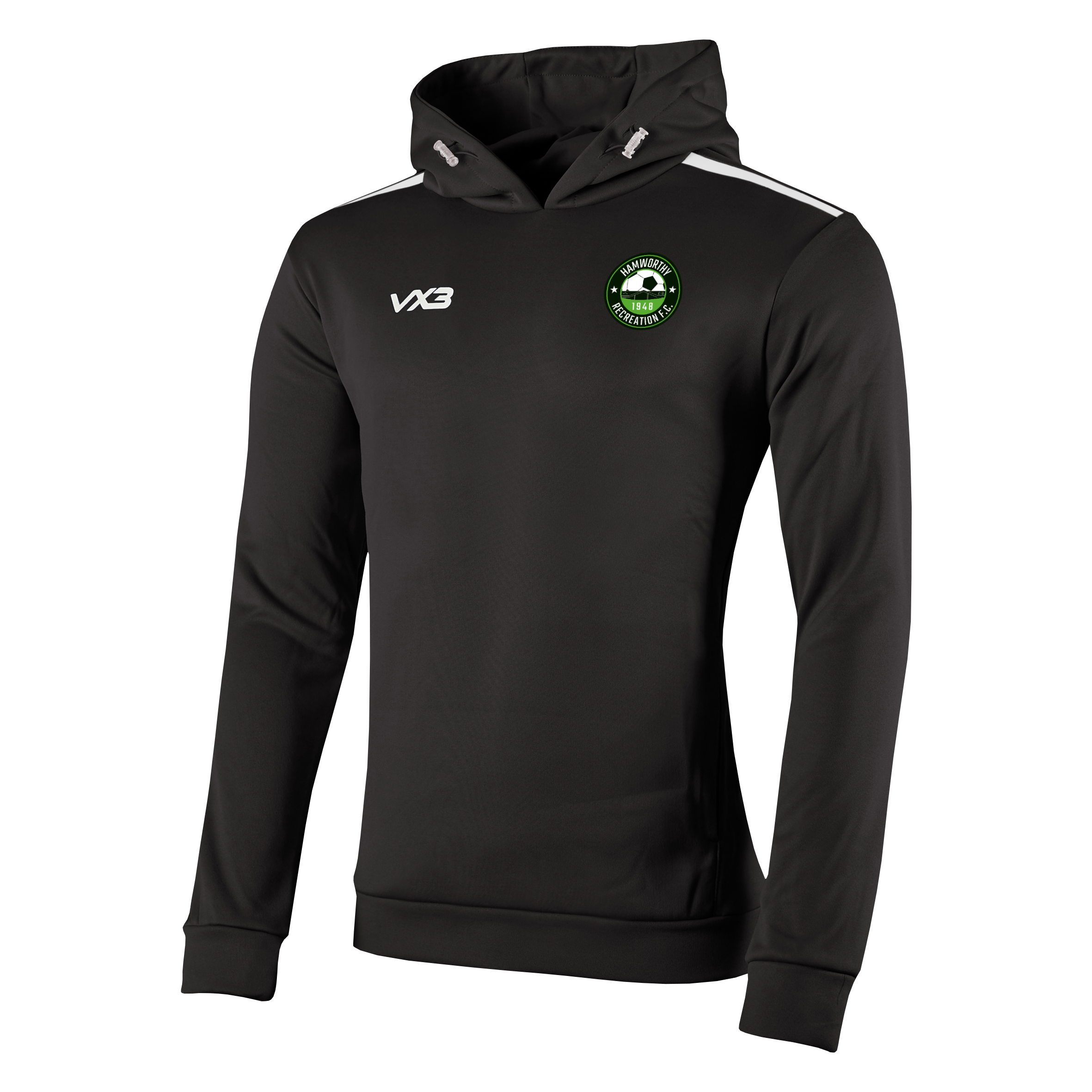 Hamworthy Recreation FC Fortis Hoodie - Black/White