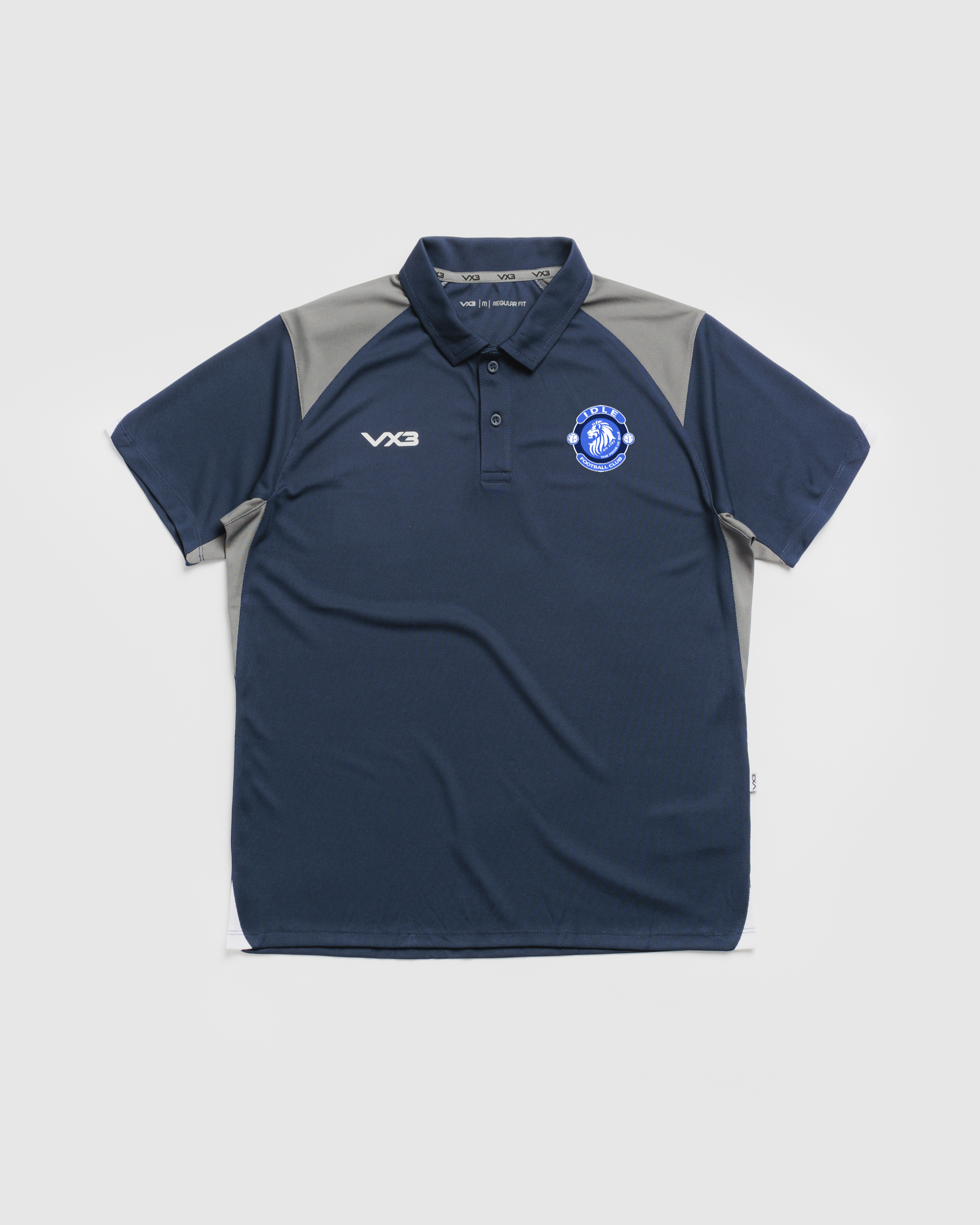 Idle FC Vertex Polo -Navy/Grey/White