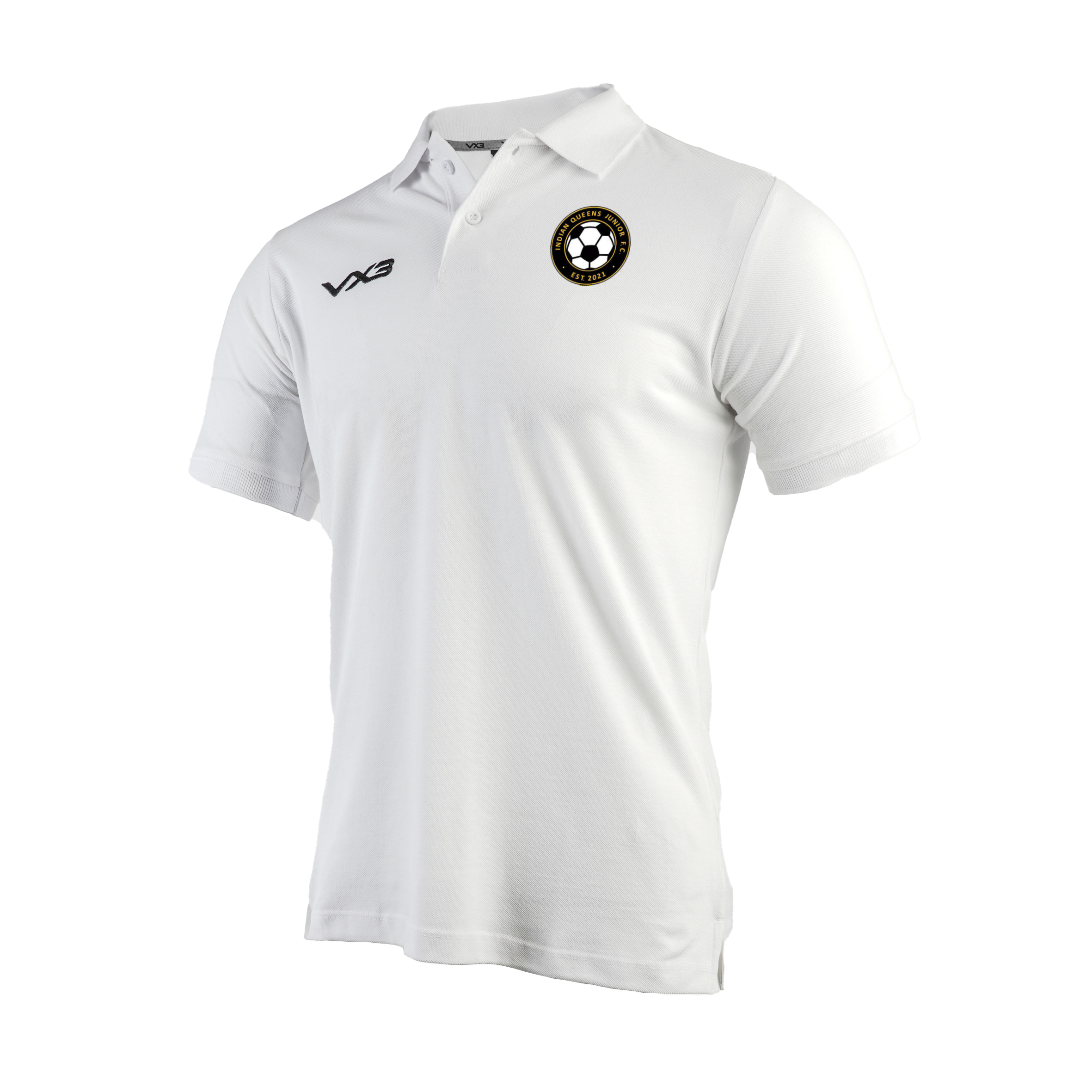 Indian Queens FC Primus Polo Shirt White