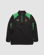 Intelligence Corps Rugby Vertex Quarter Zip -Black/Emerald/White
