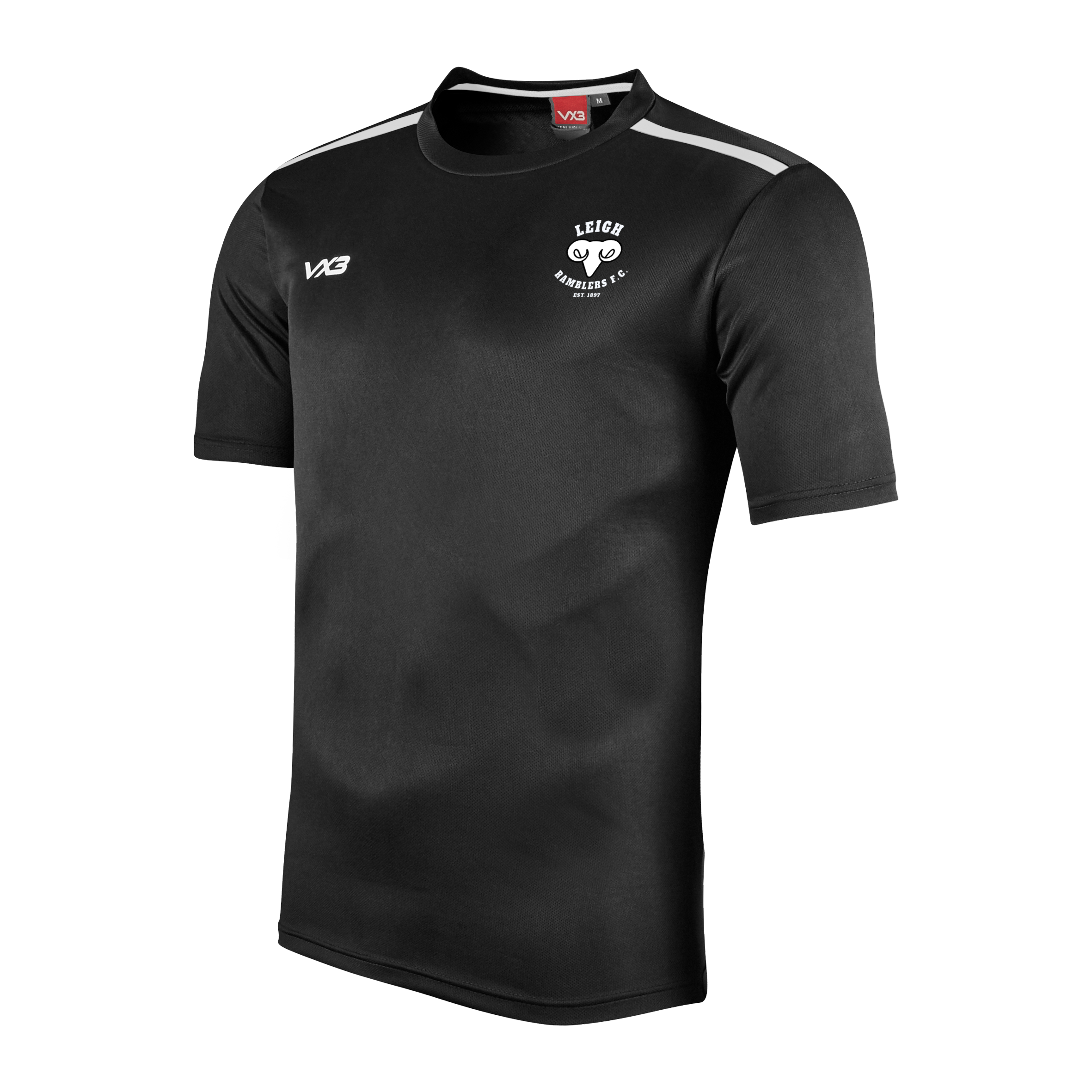 Leigh Ramblers FC Fortis Tee Black/White