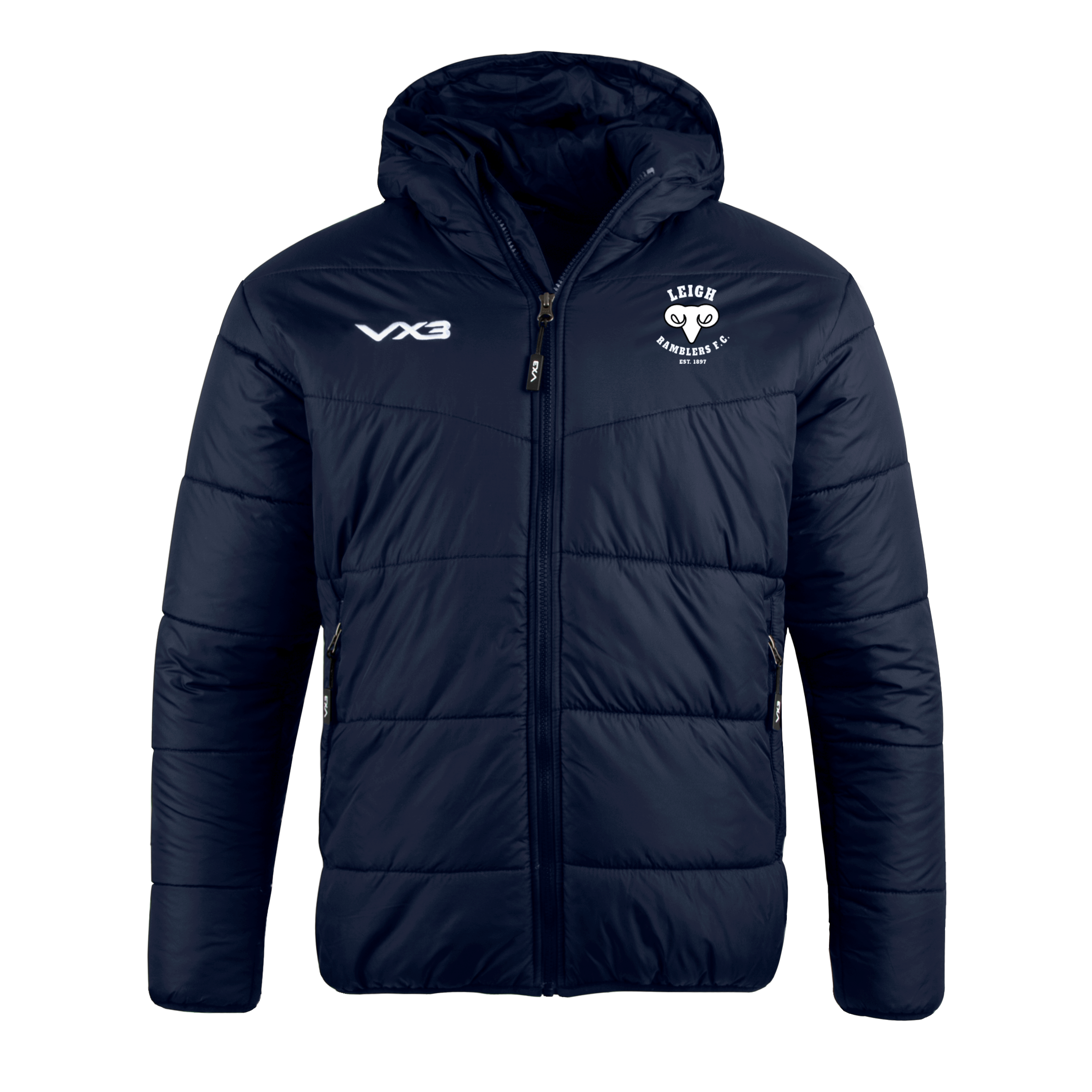 Leigh Ramblers FC Lorica Quilted Jacket Navy