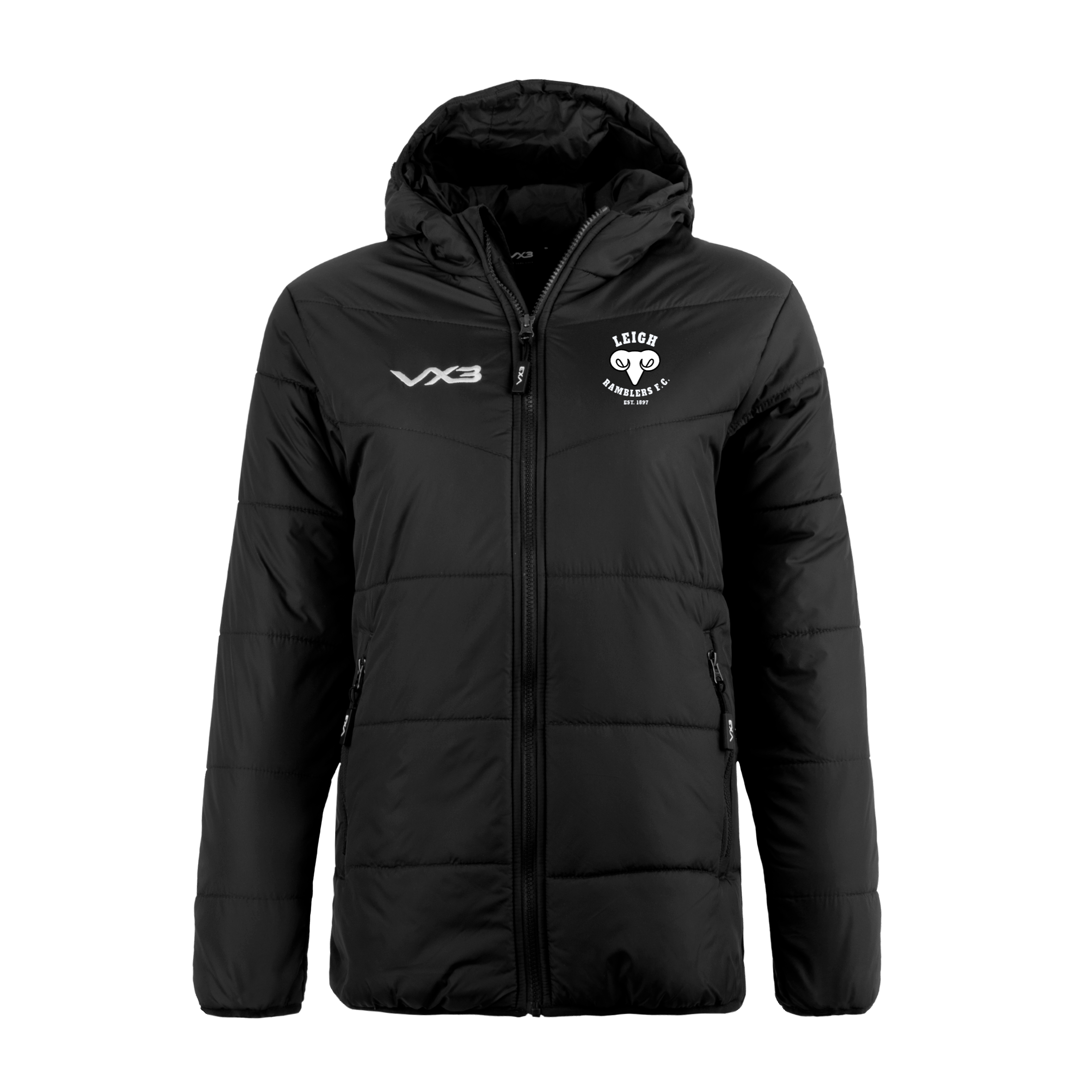 Leigh Ramblers FC Lorica Quilted Jacket Ladies Black