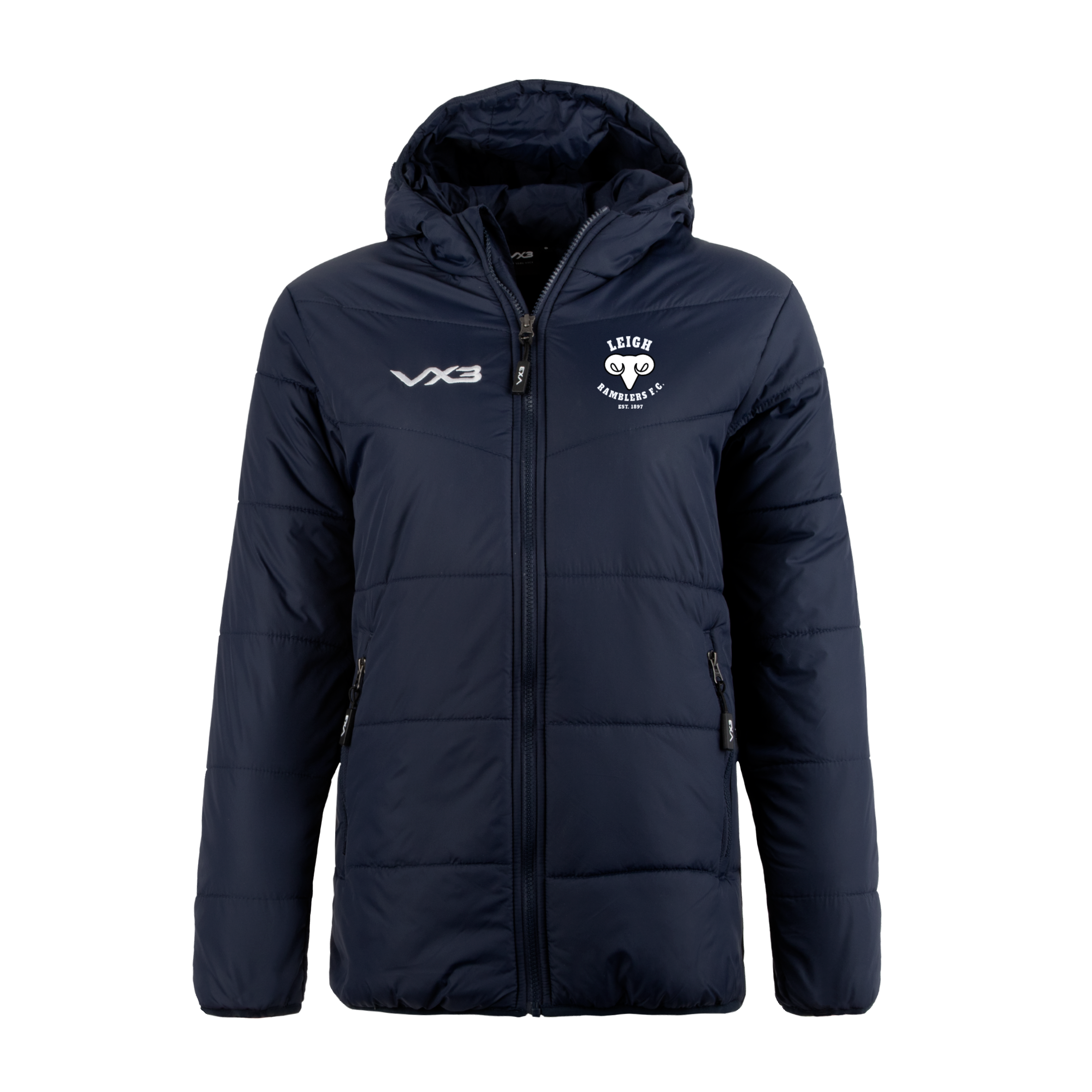 Leigh Ramblers FC Lorica Quilted Jacket Ladies Navy
