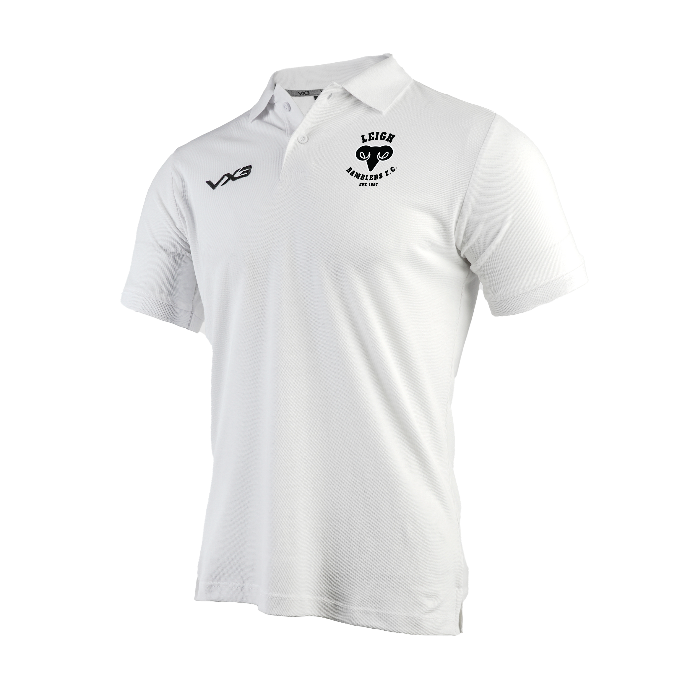 Leigh Ramblers FC Primus Polo Shirt White