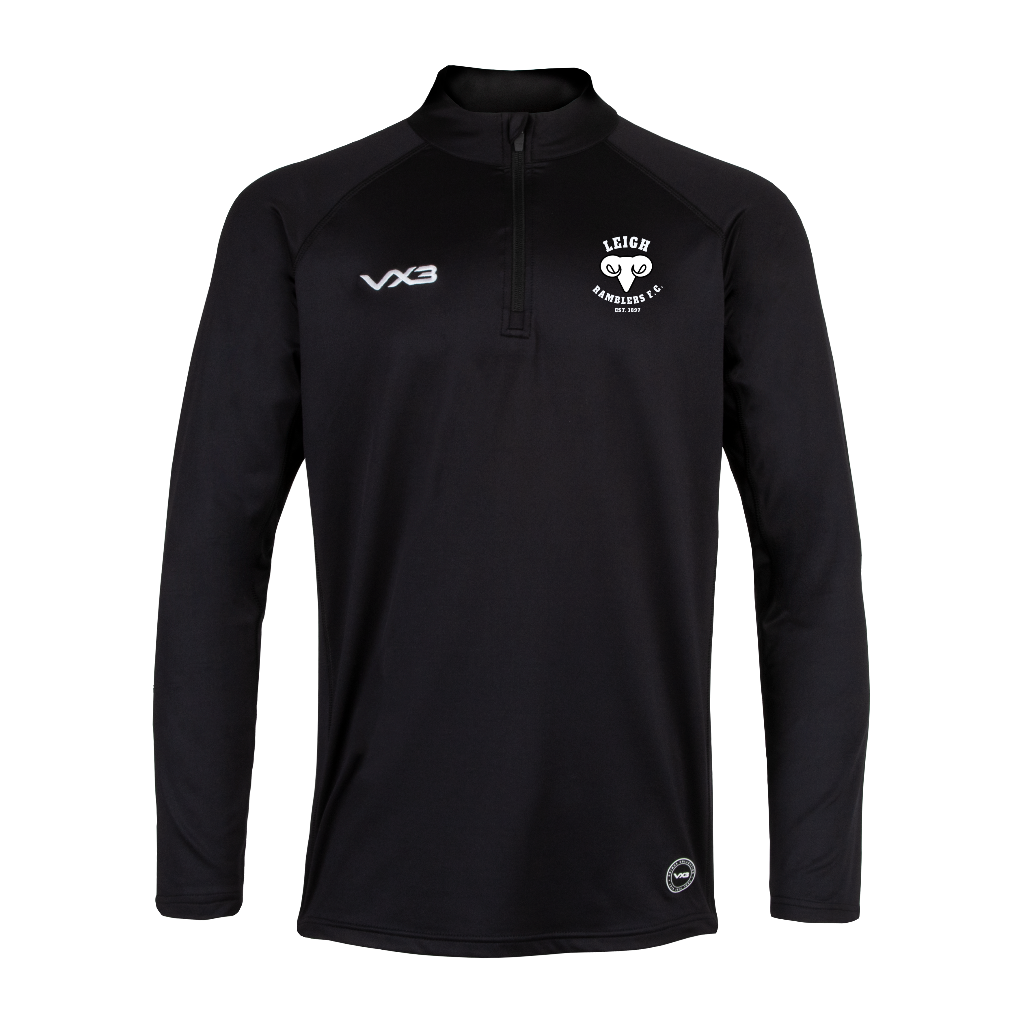 Leigh Ramblers FC Primus Quarter Zip Black