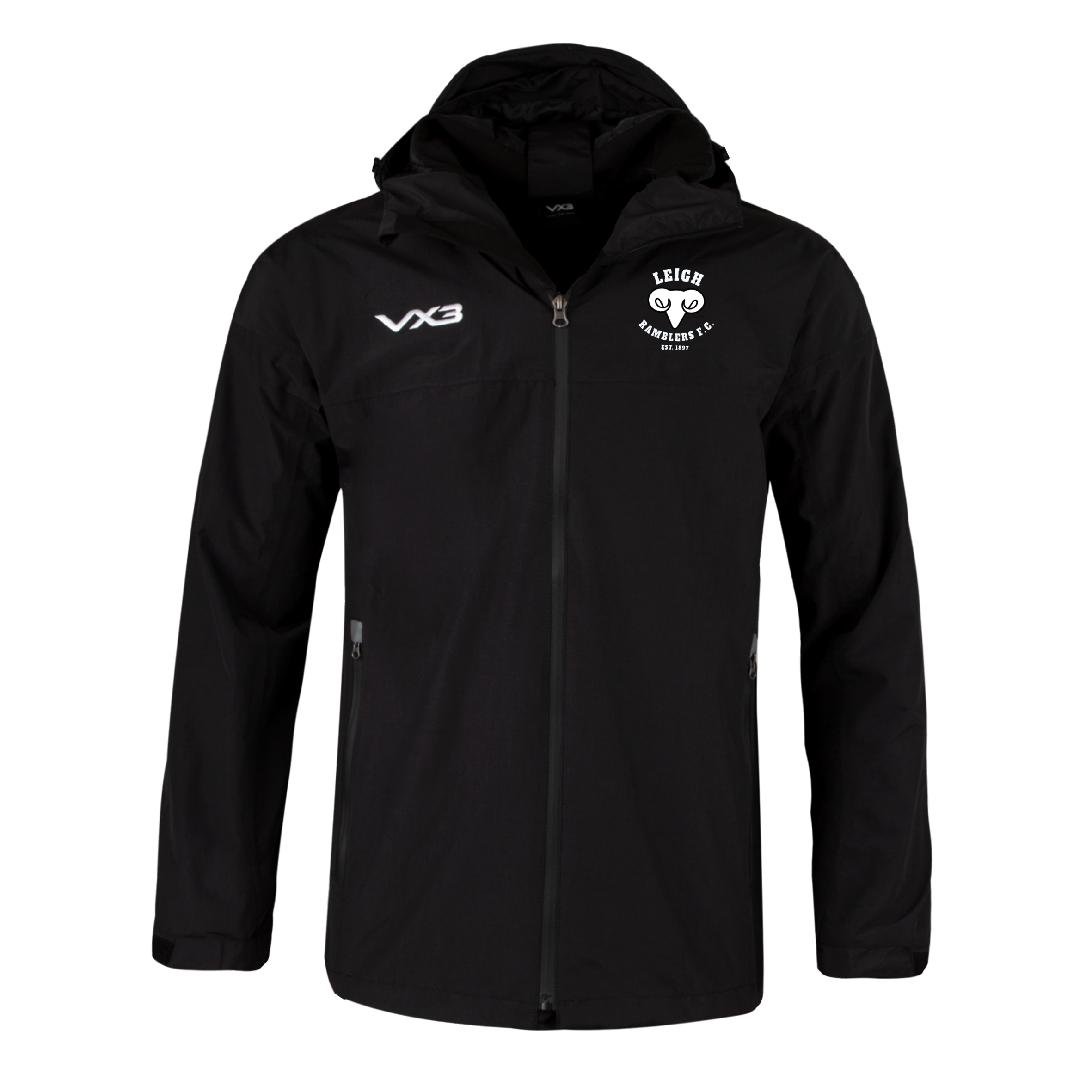 Leigh Ramblers FC Protego Waterproof Jacket Black