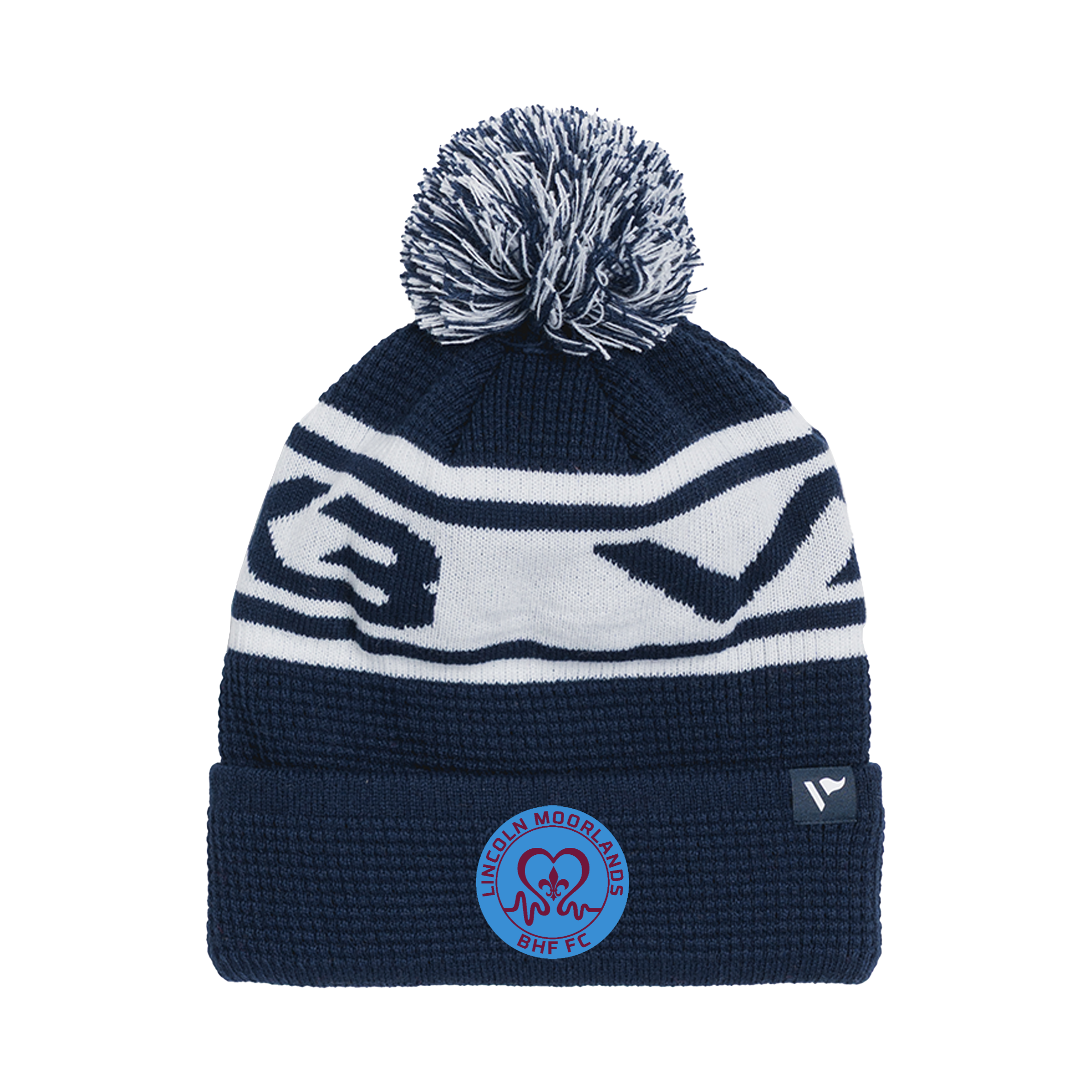 Lincoln Moorlands FC Waffle Knit Bobble Hat -