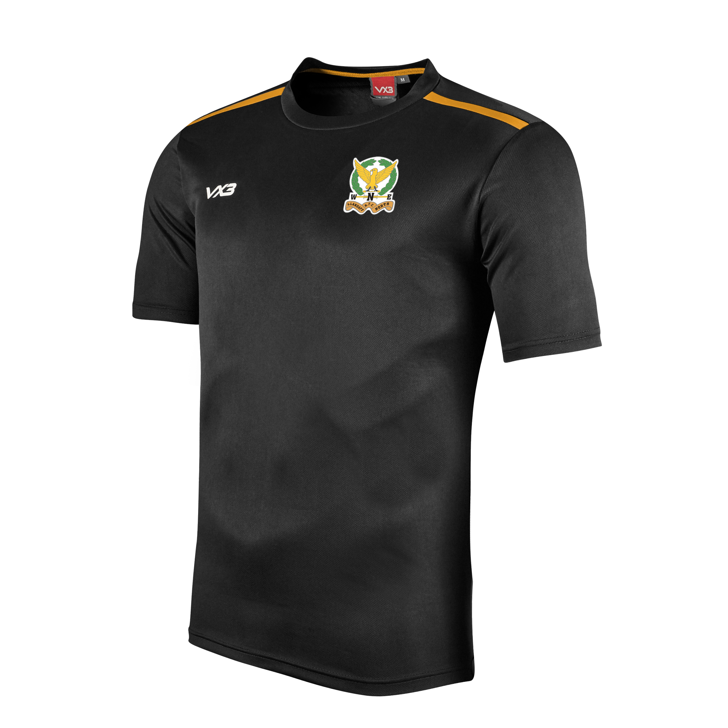 Llandaff North RFC Fortis Ladies Tee Black/Amber 