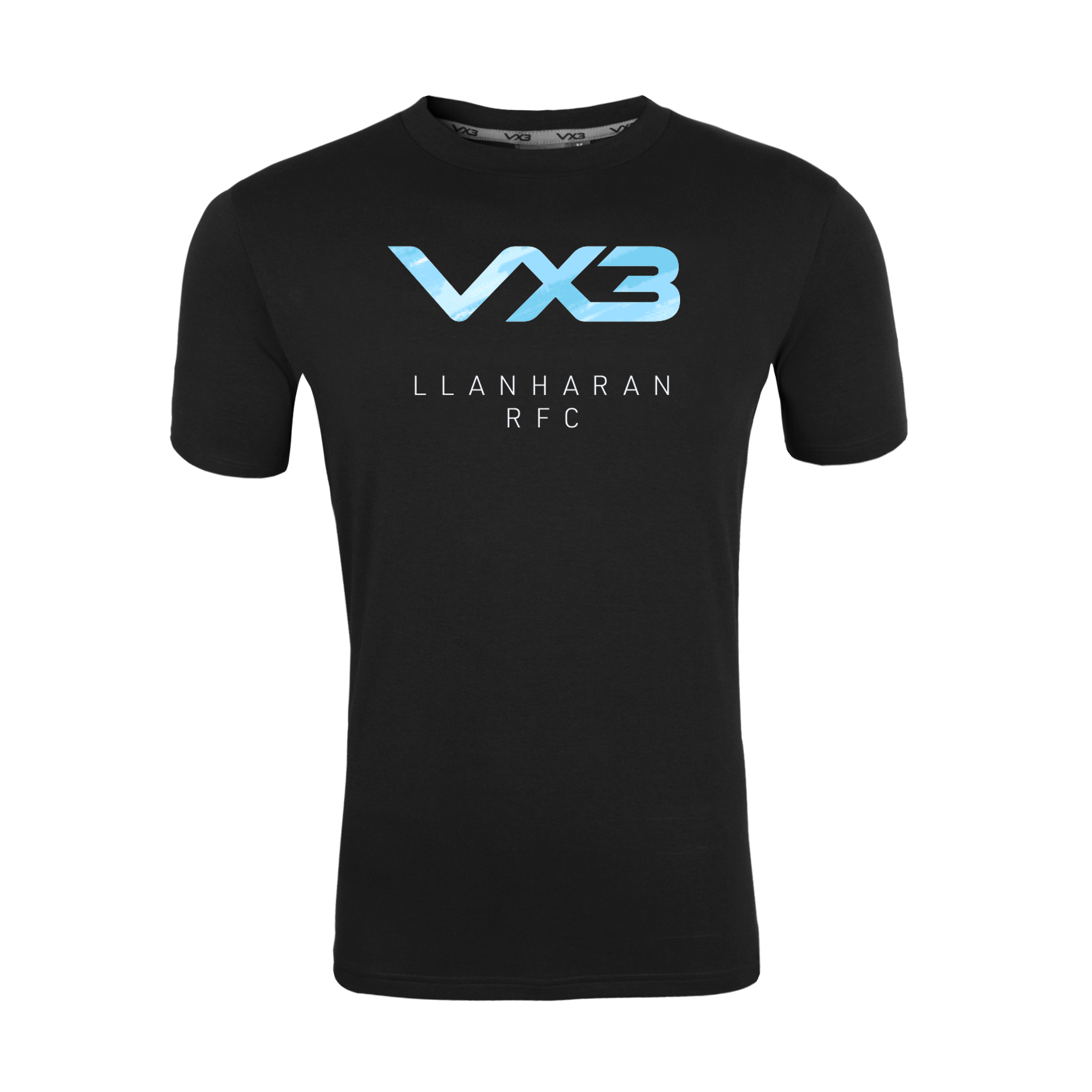 Llanharan RFC Black Invicta Tee