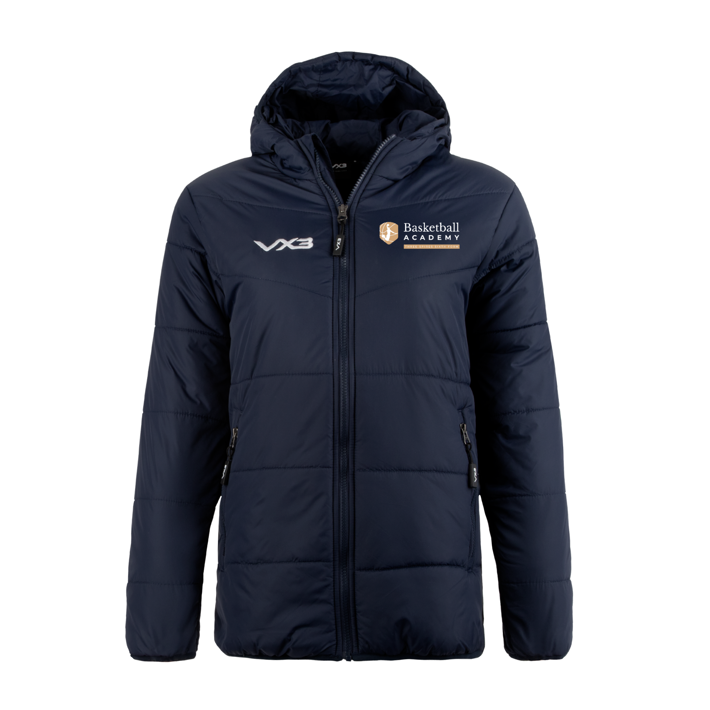 Three Spires Trust Basketball Academy Lorica Quilted Jacket Ladies