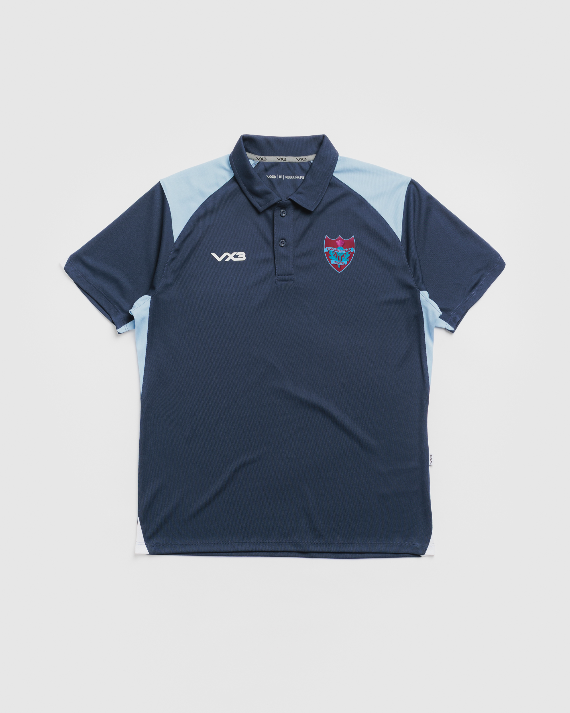 Lugar Boswell Thistle FC Vertex Polo -Navy/Sky/White