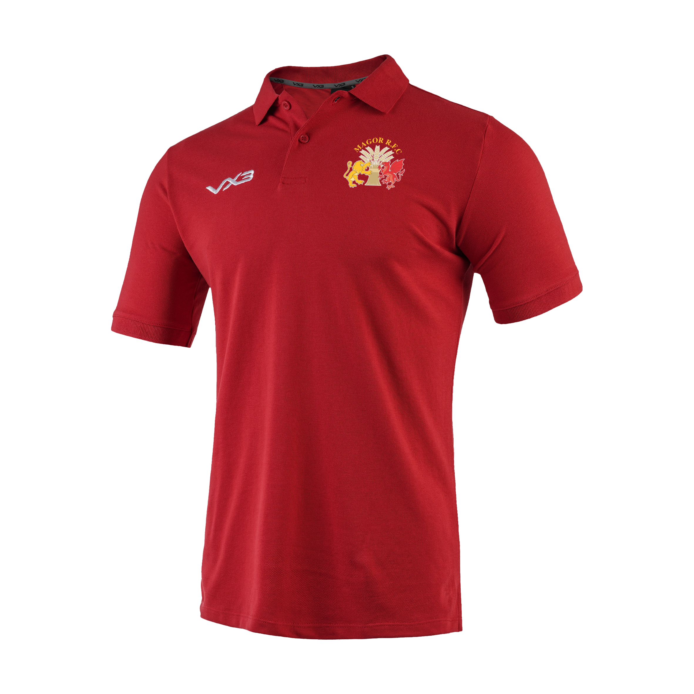 Magor RFC Red Primus Polo Shirt