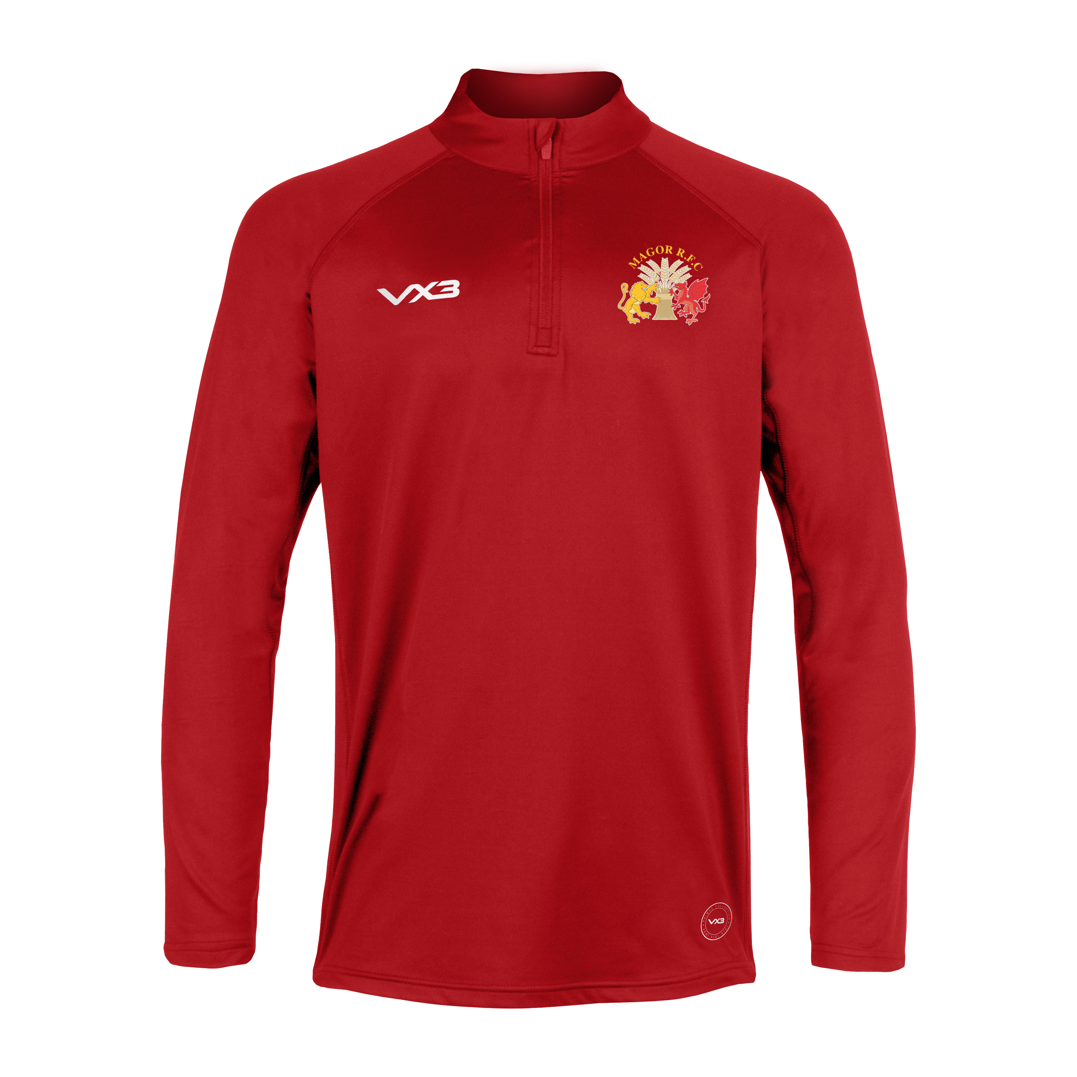 Magor RFC Red Primus Quarter Zip