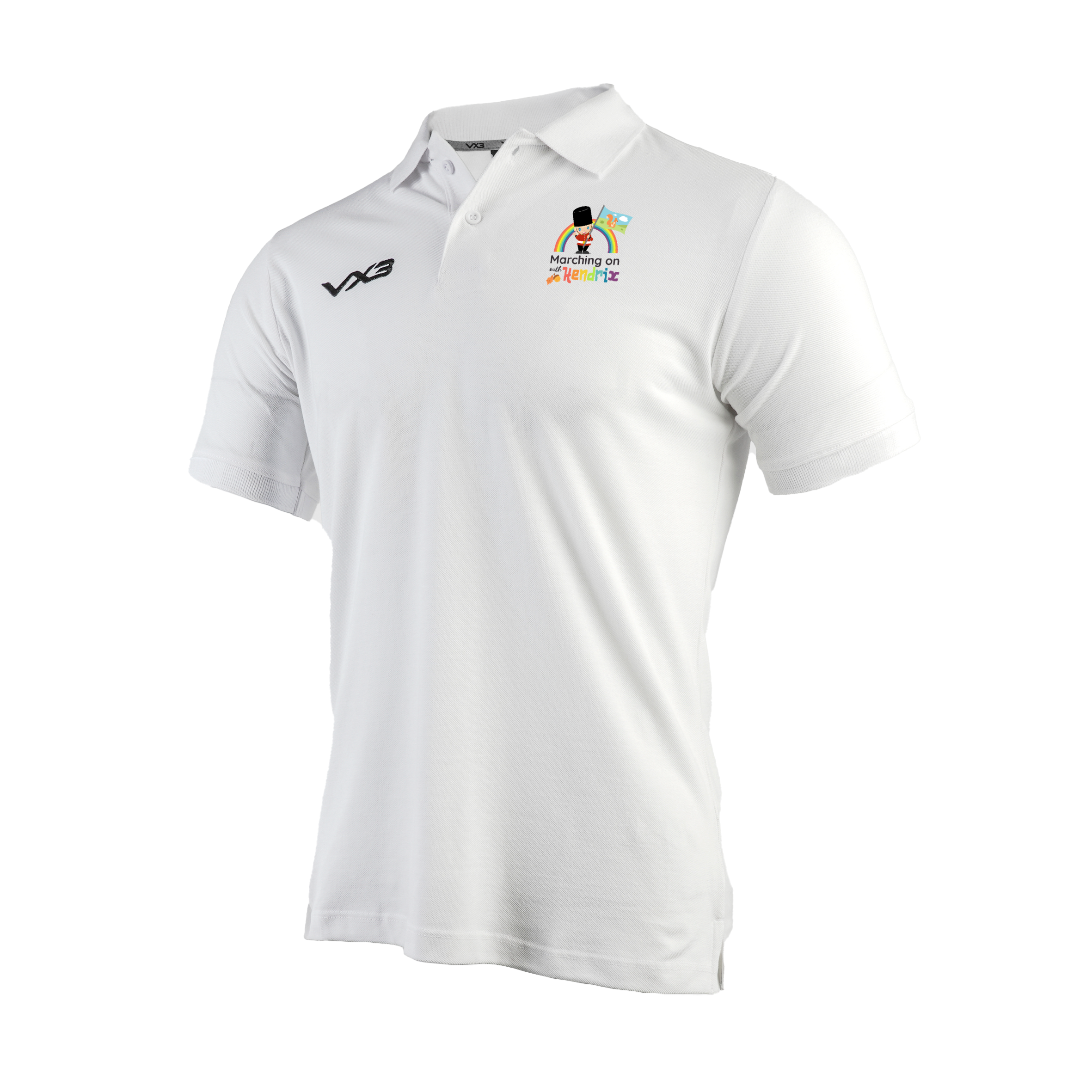 Marching On With Hendrix Primus Polo Shirt White