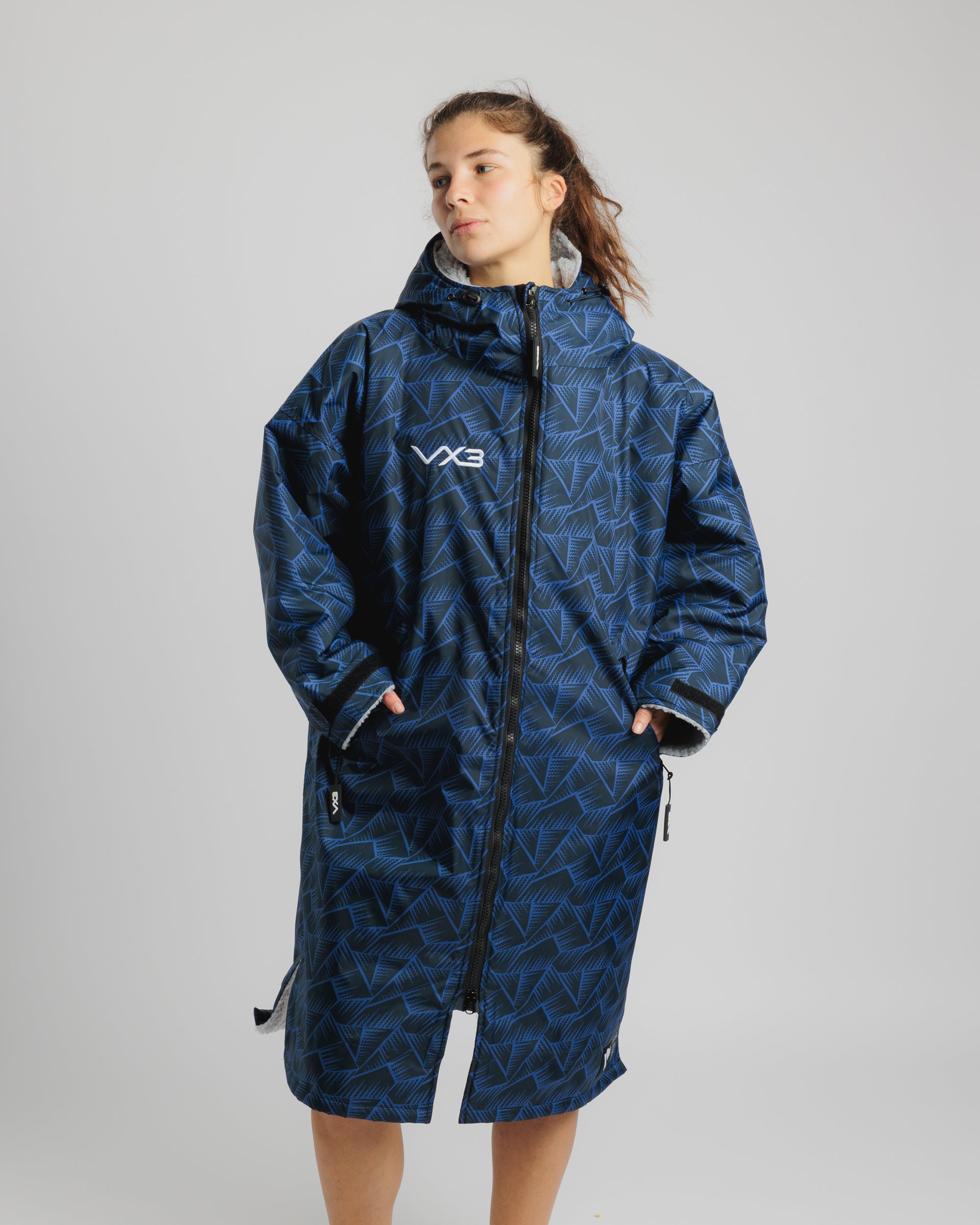 Duro Elite Sports Robe Marine/Grey