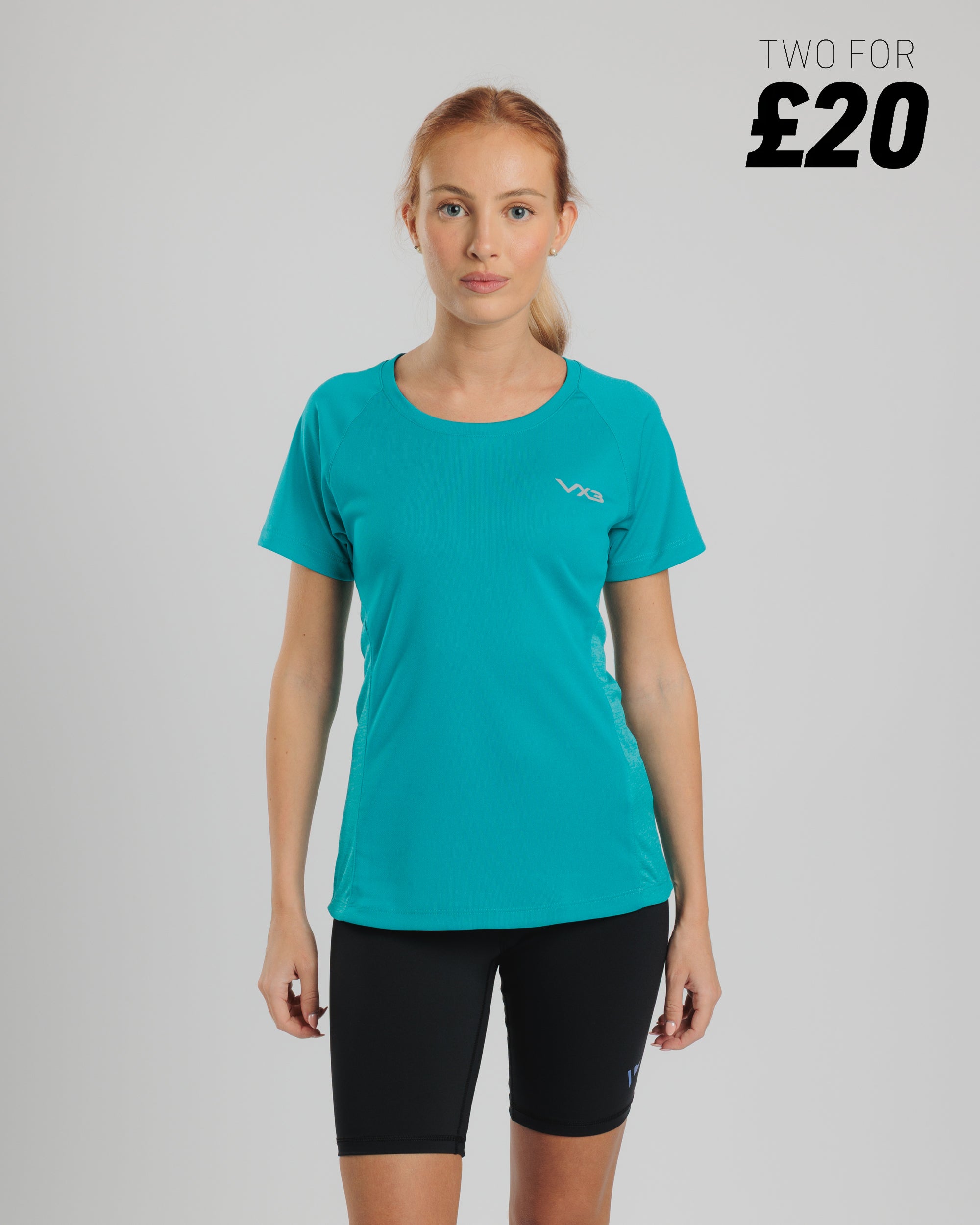 Aurora Tee Ladies Azure Blue