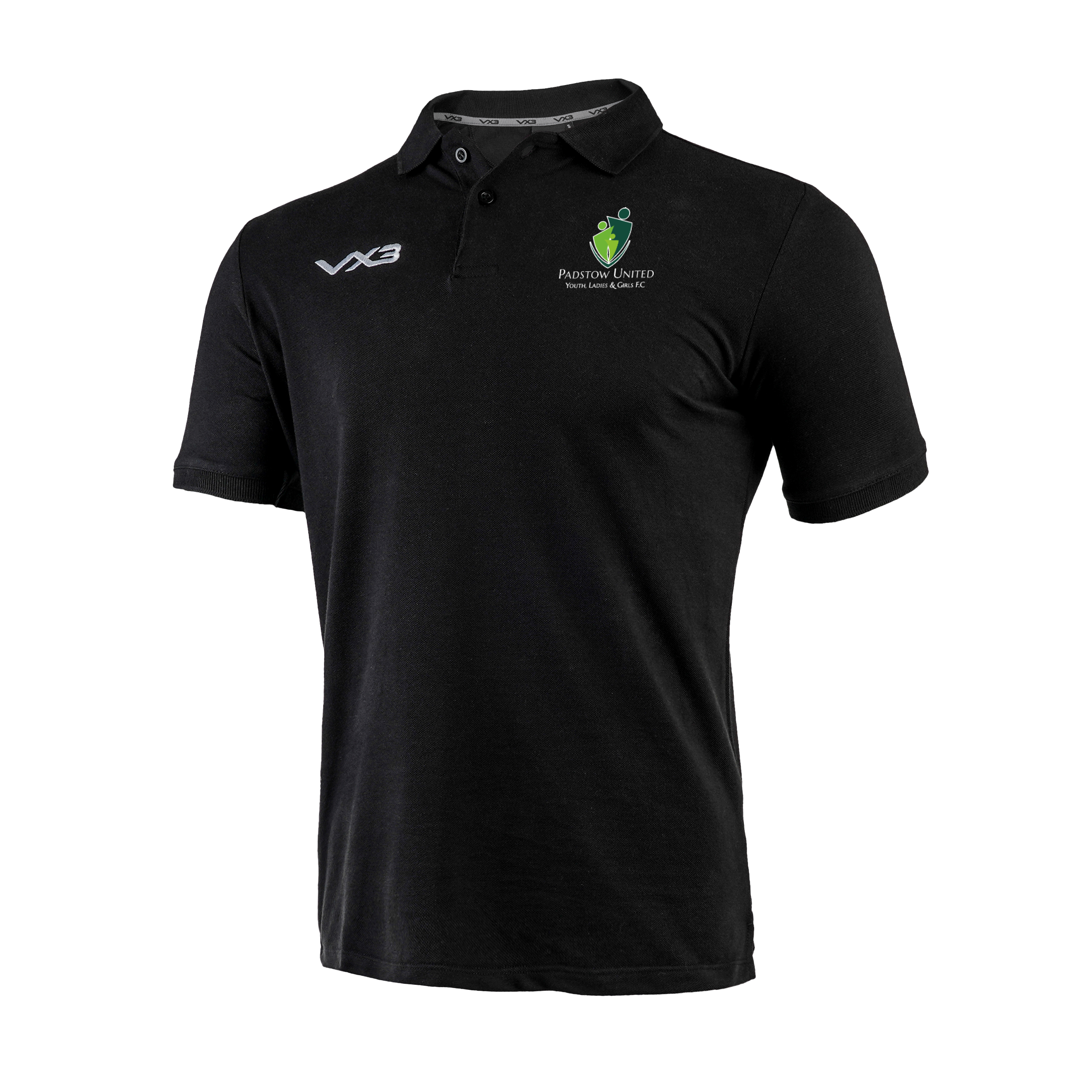 Padstow United FC Primus Polo Shirt Black