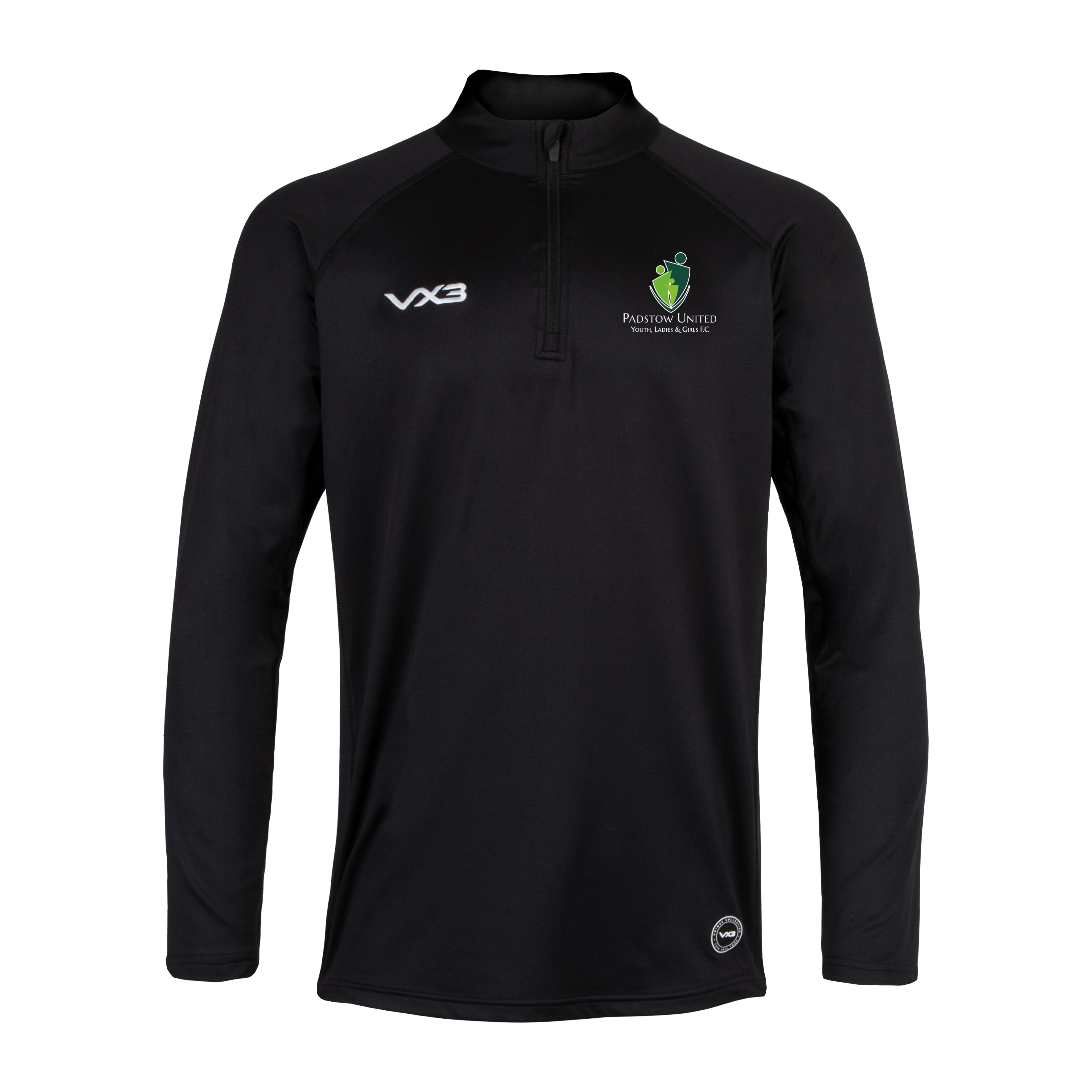 Padstow United FC Primus Quarter Zip Black