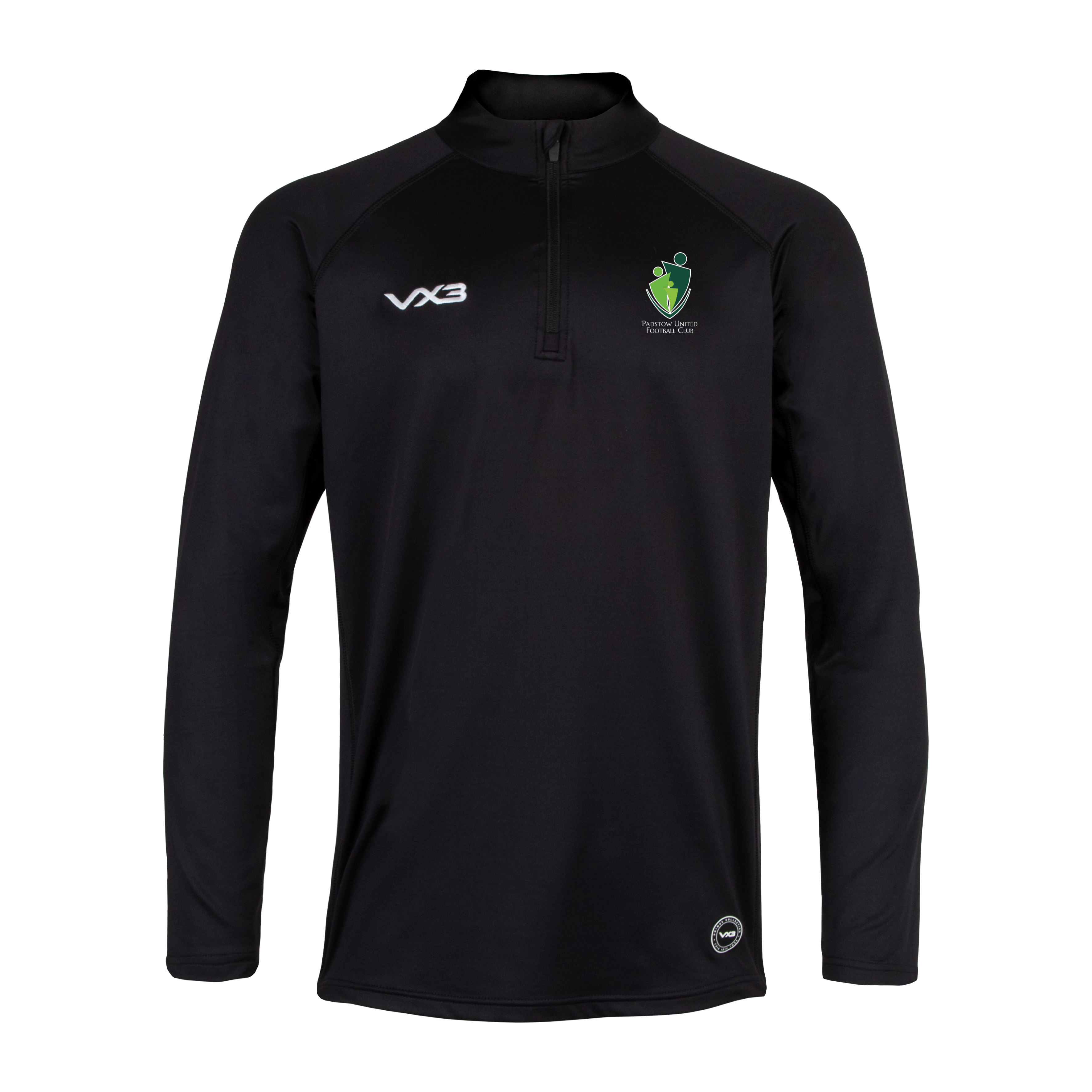 Padstow United FC Primus Quarter Zip Black
