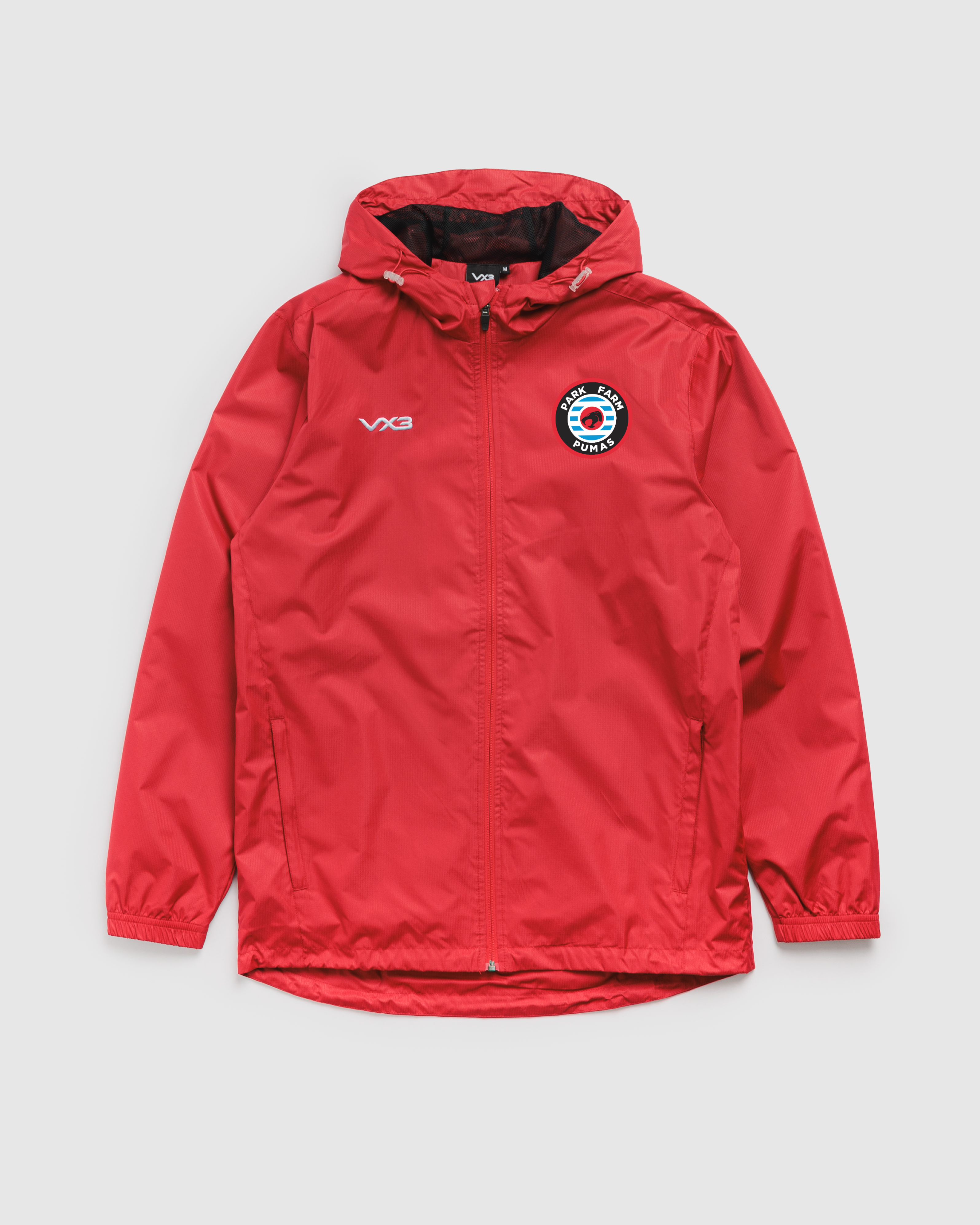 Park Farm Pumas FC Primus Rain Jacket Red