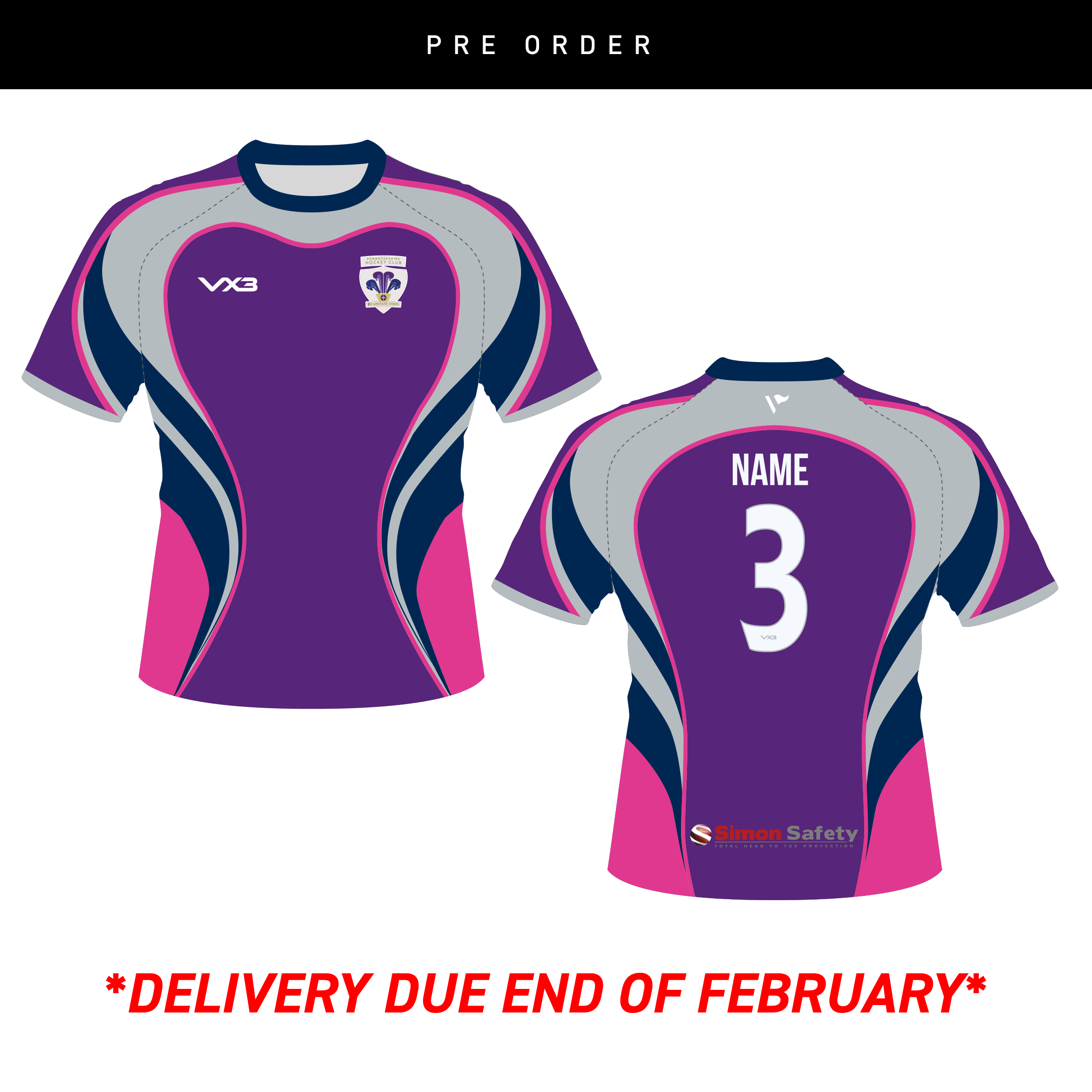 Pembrokeshire Hockey Club Performance Tee *YOUTH SIZING*