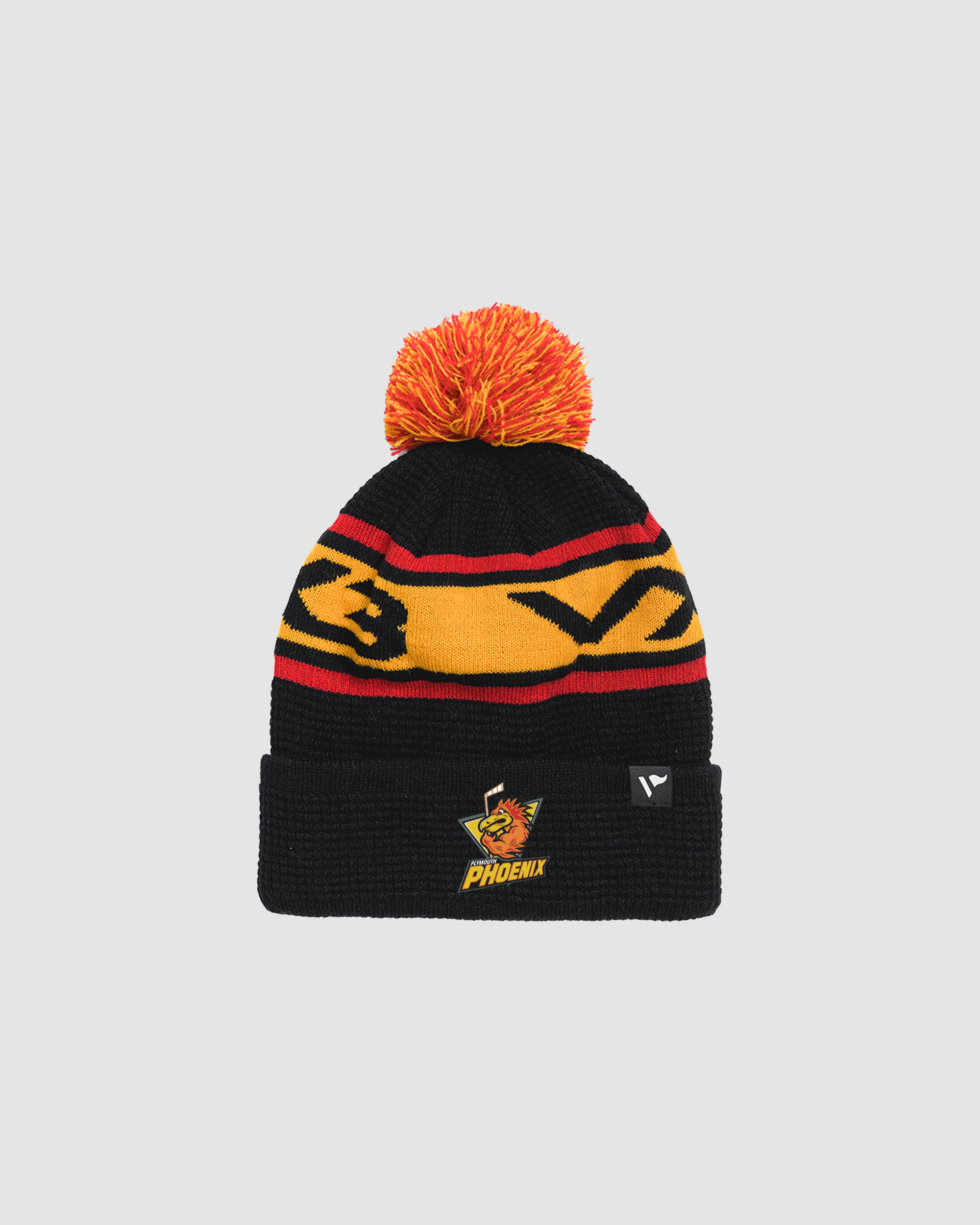 Plymouth Phoenix Ice Hockey Club Waffle Knit Bobble Hat -