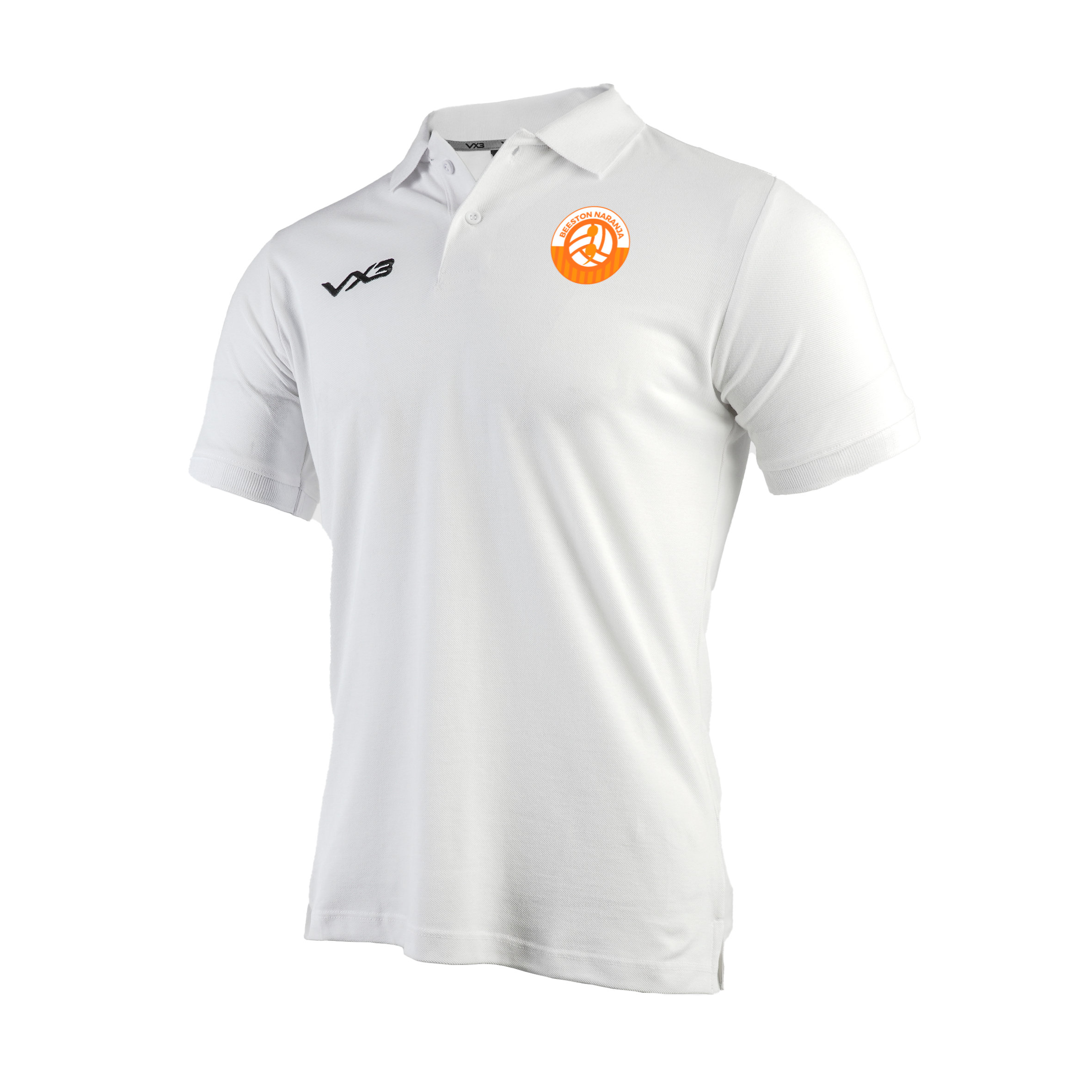 Beeston Naranja FC Primus Polo Shirt White