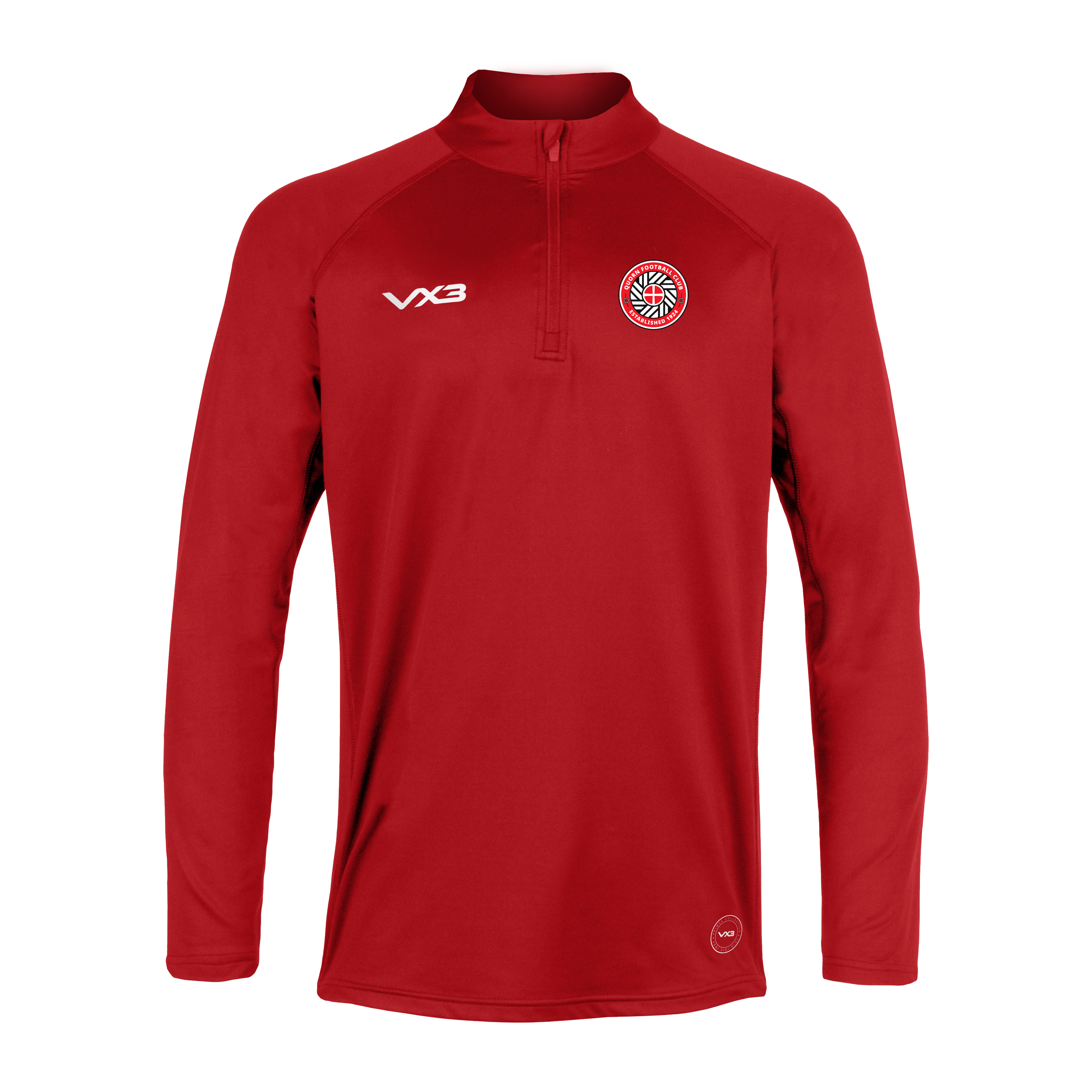Quorn FC Primus Youth Quarter Zip Red
