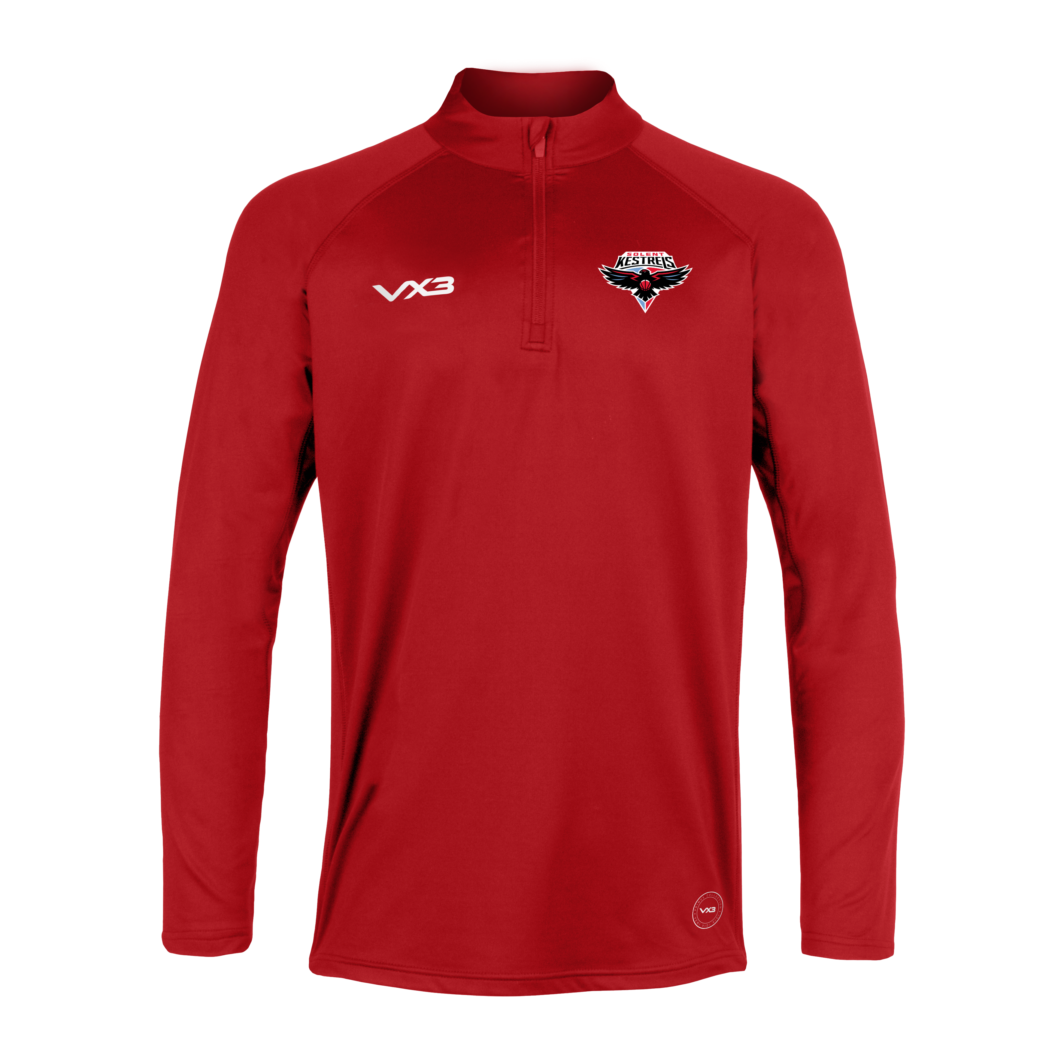 Team Solent Kestrels Basketball Primus Quarter Zip Red