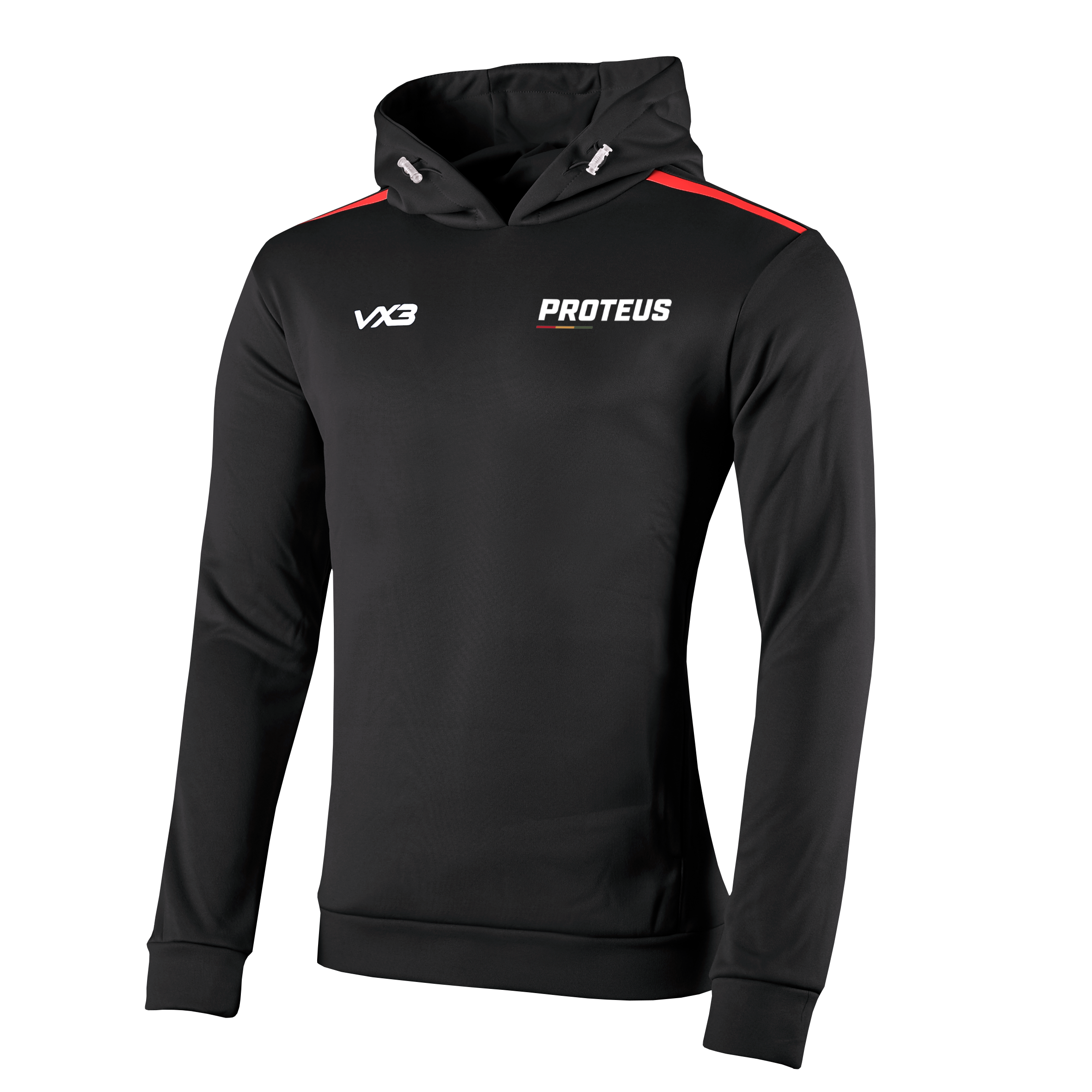 Proteus Athletic Club Black/Red Fortis Hoodie