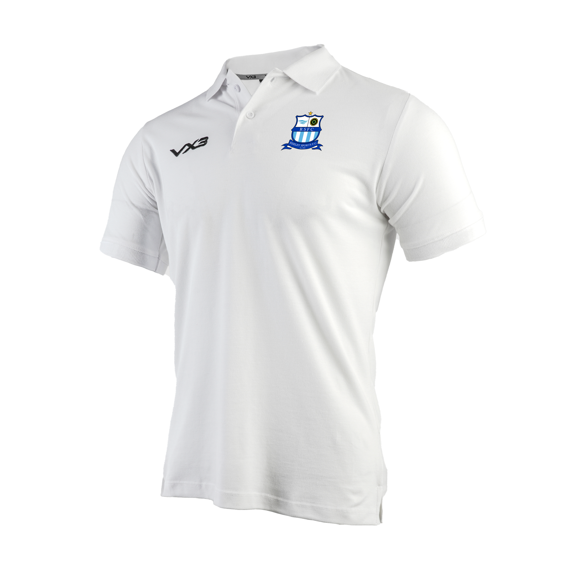 Riseley Sports FC White Primus Polo Shirt