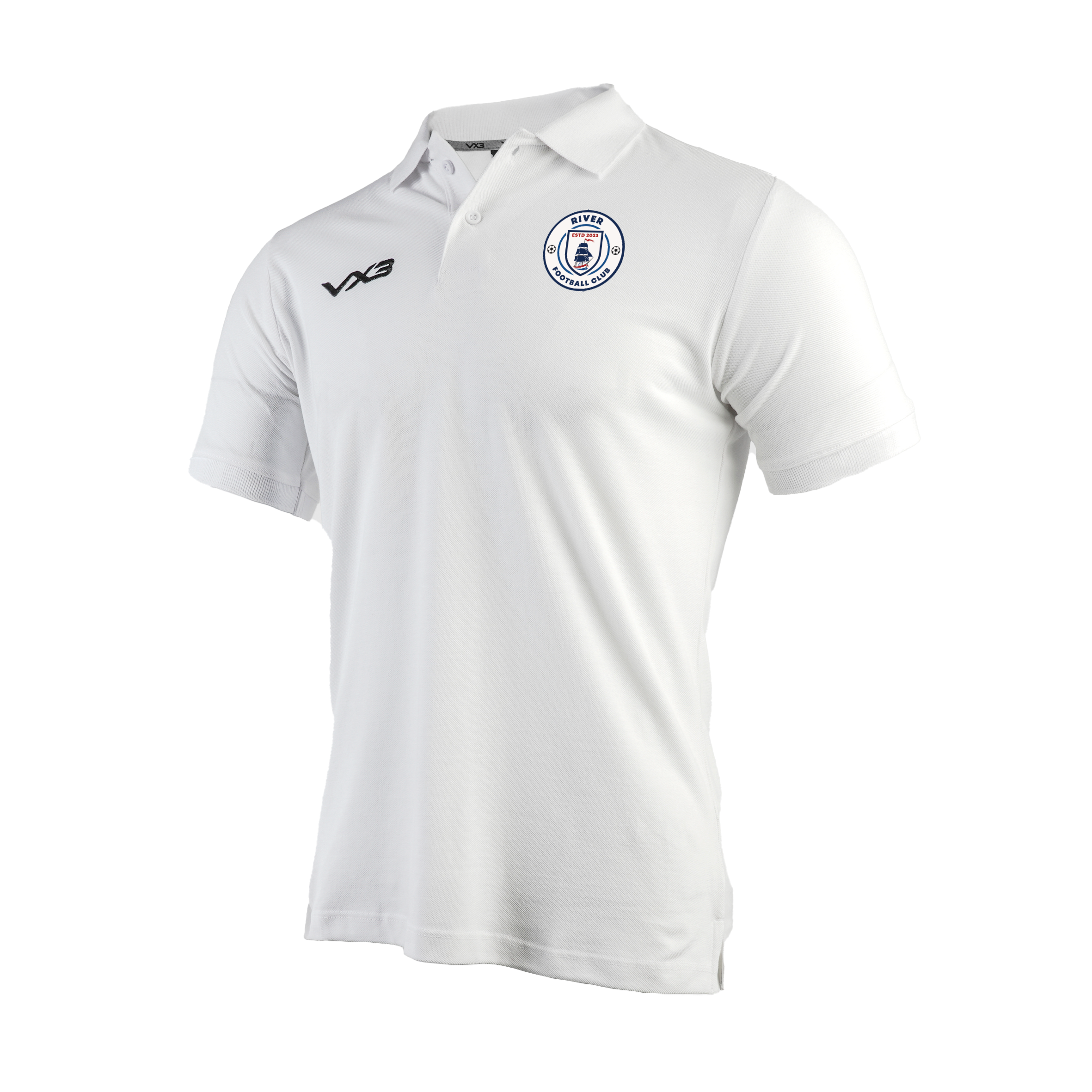 River FC White Primus Polo Shirt