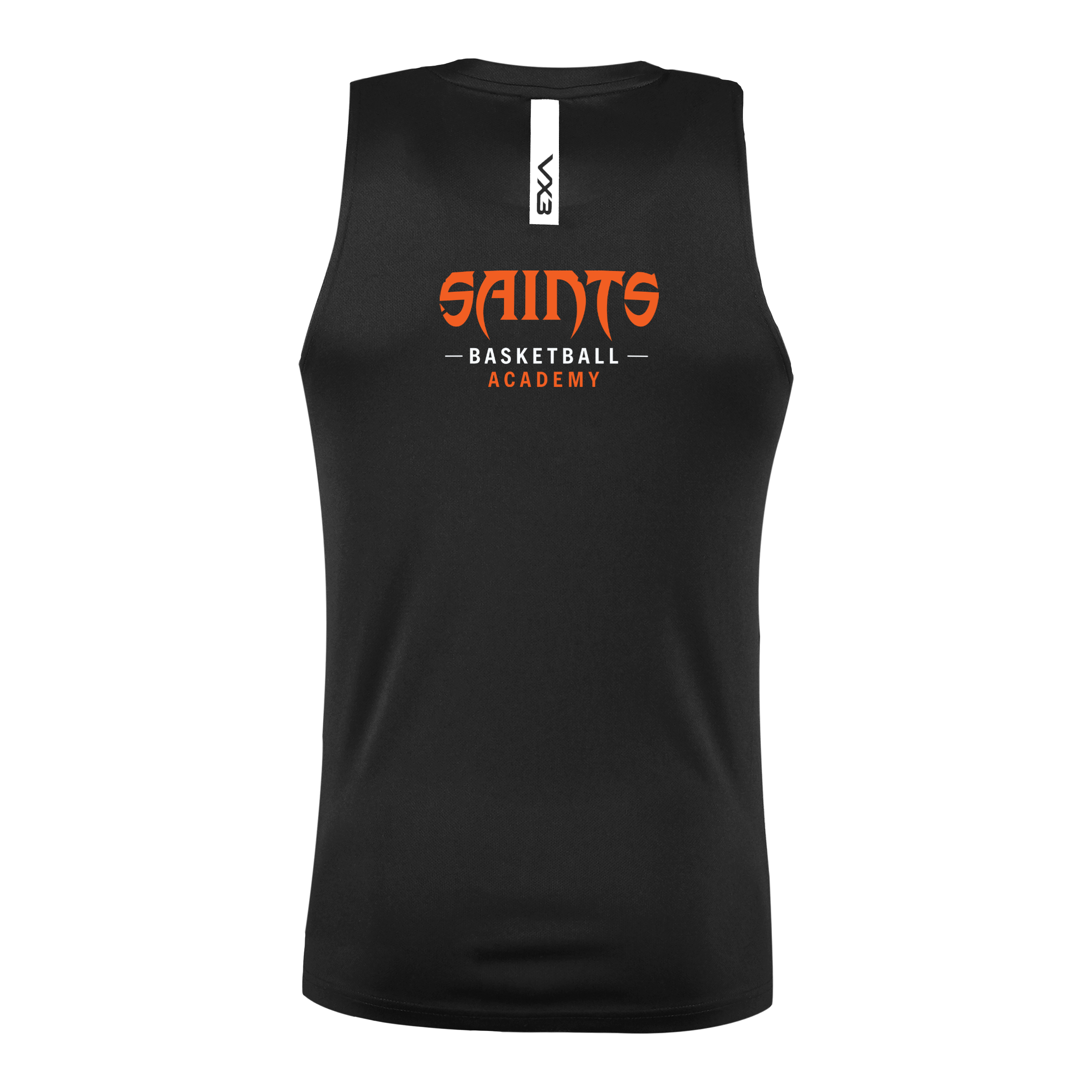saints-basketball-academy-fortis-vest-black-white-back.png