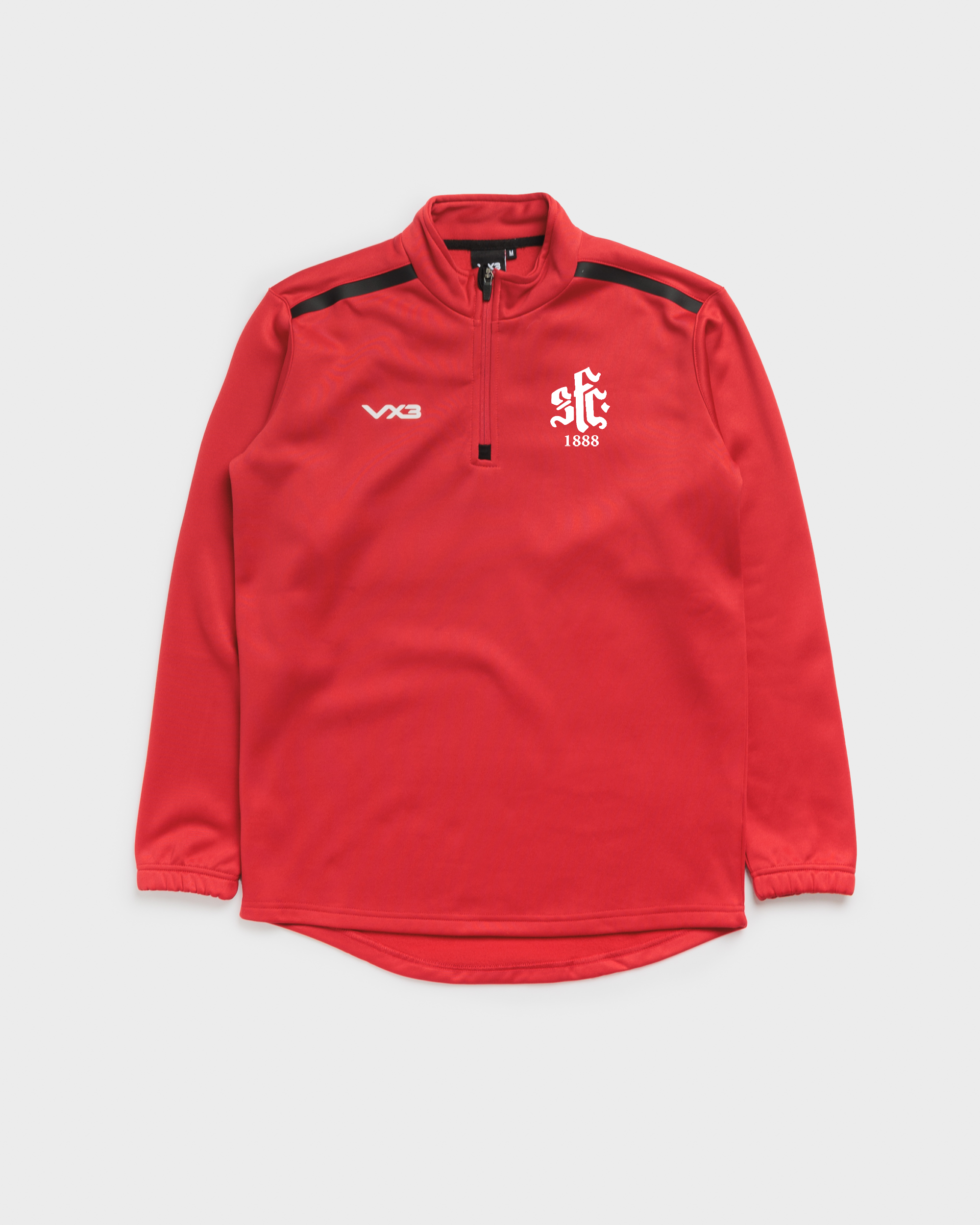 Shaftesbury FC Red Fortis Youth Quarter Zip Sweat