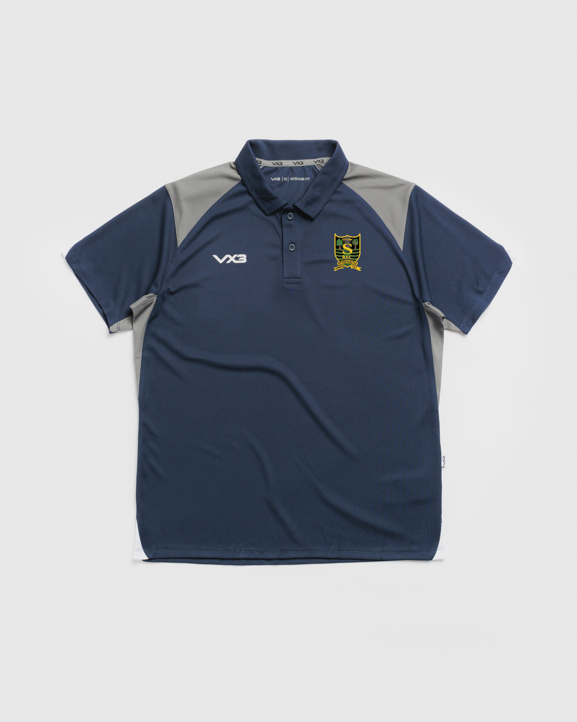 Southmead RFC Vertex Polo -Navy/Grey/White