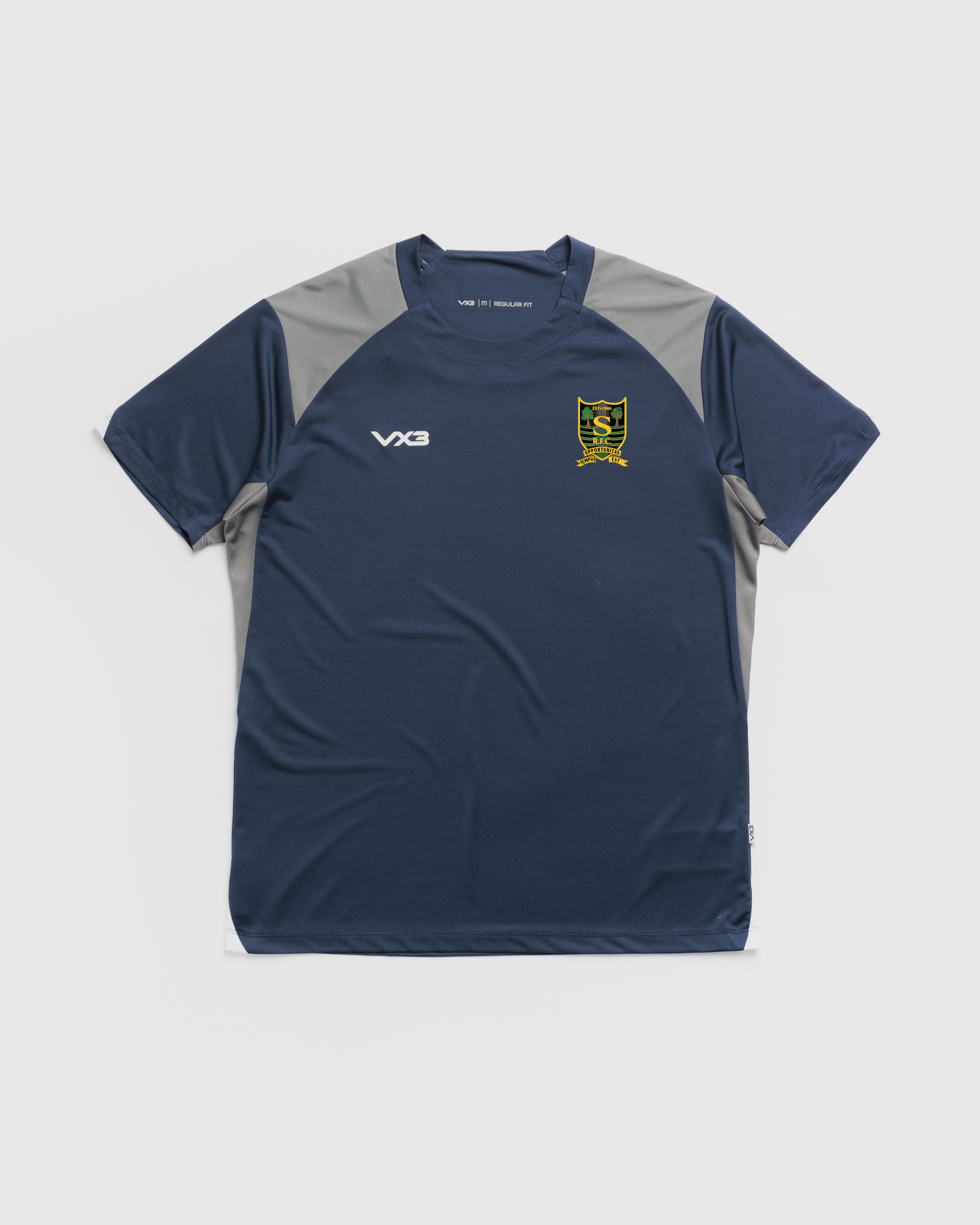 Southmead RFC Vertex Youth Tee -Navy/Grey/White
