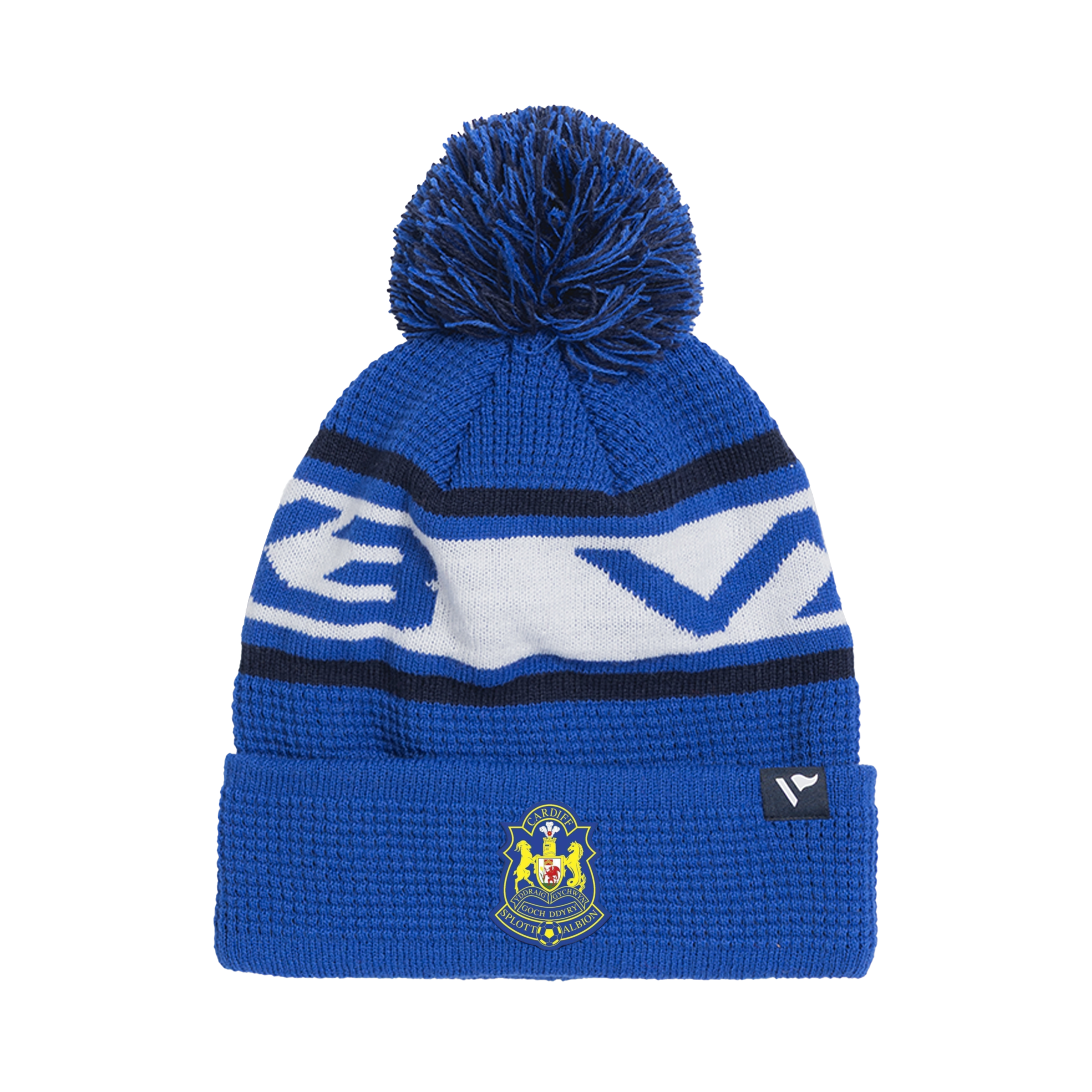 Splott Albion FC Waffle Knit Bobble Hat -