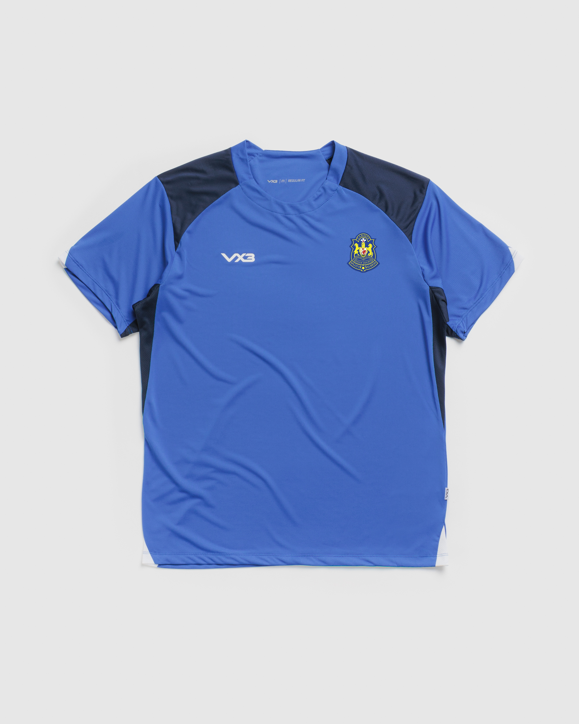 Splott Albion FC Vertex Youth Tee -Royal/Navy/White
