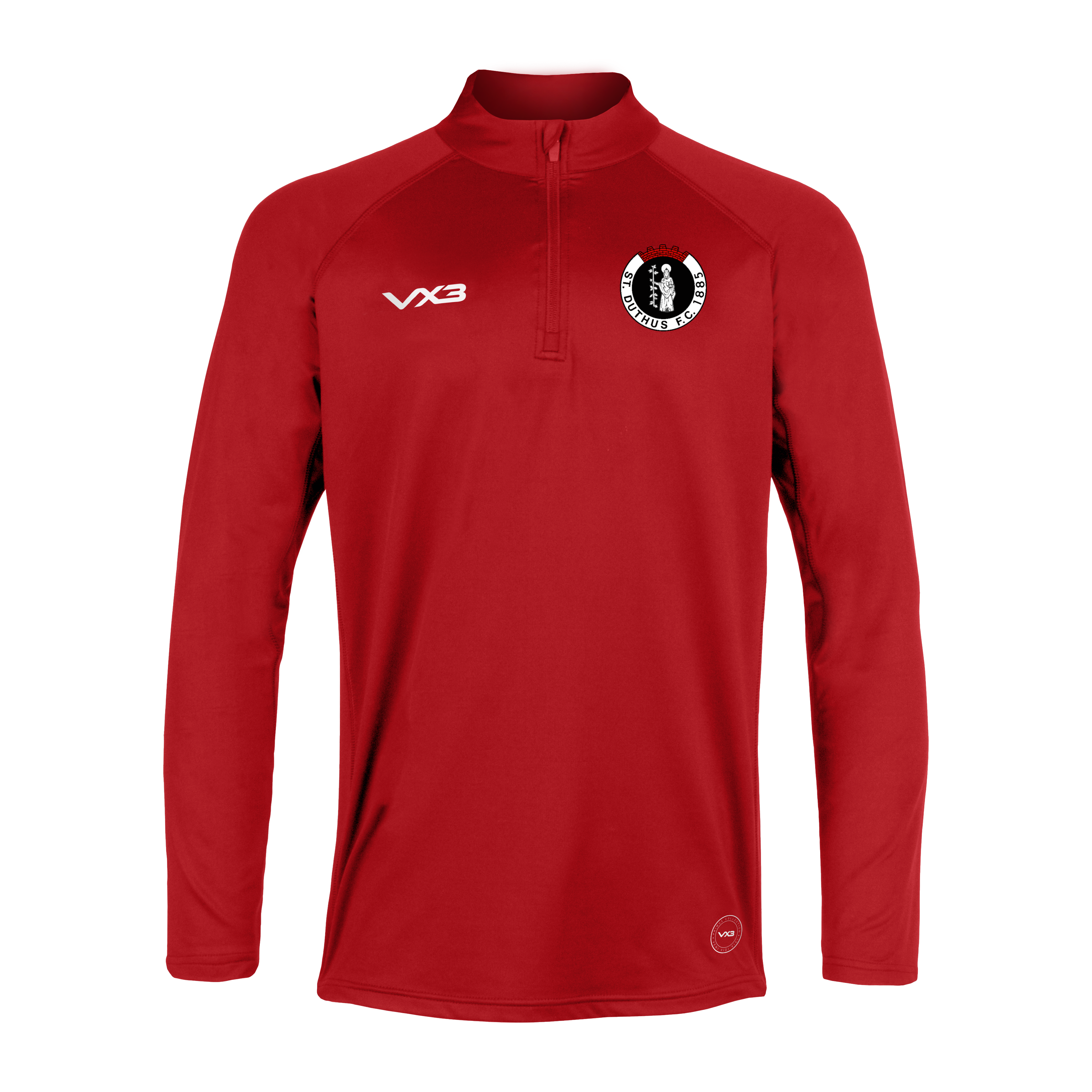St Duthus FC Red Primus Youth Quarter Zip