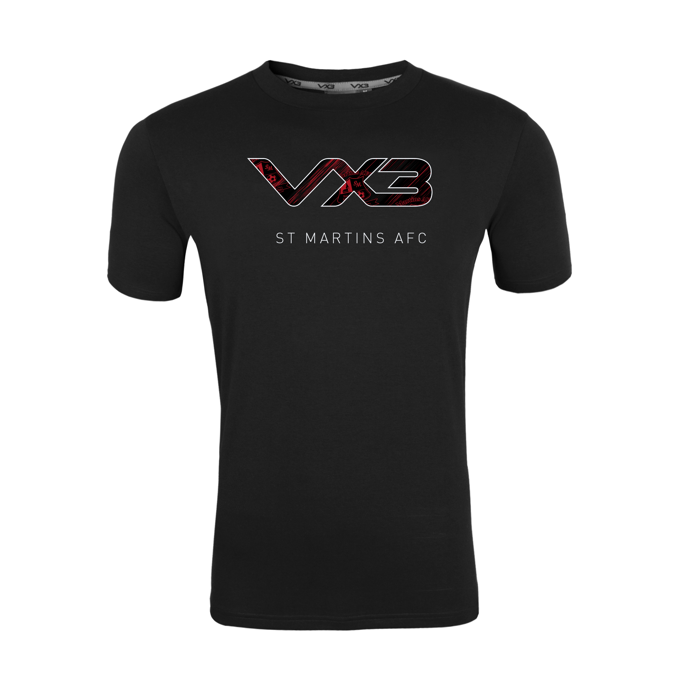 St Martins FC Black Youth Invicta Club Tee